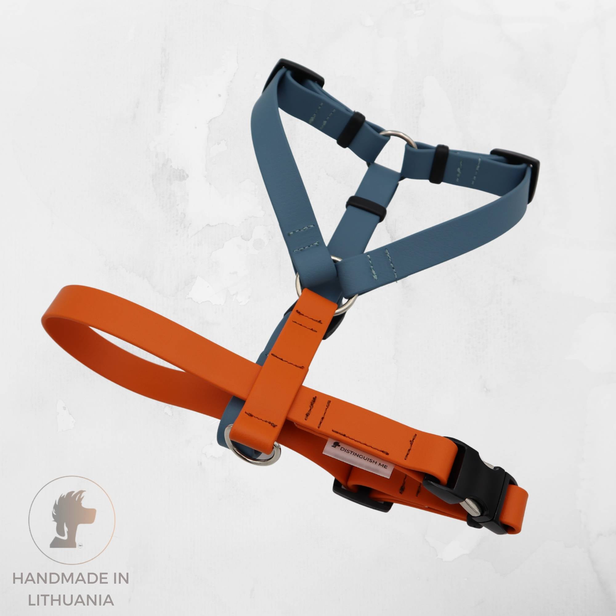 Adjustable Biothane Dog Harness | Sunrise | Width: 20 mm