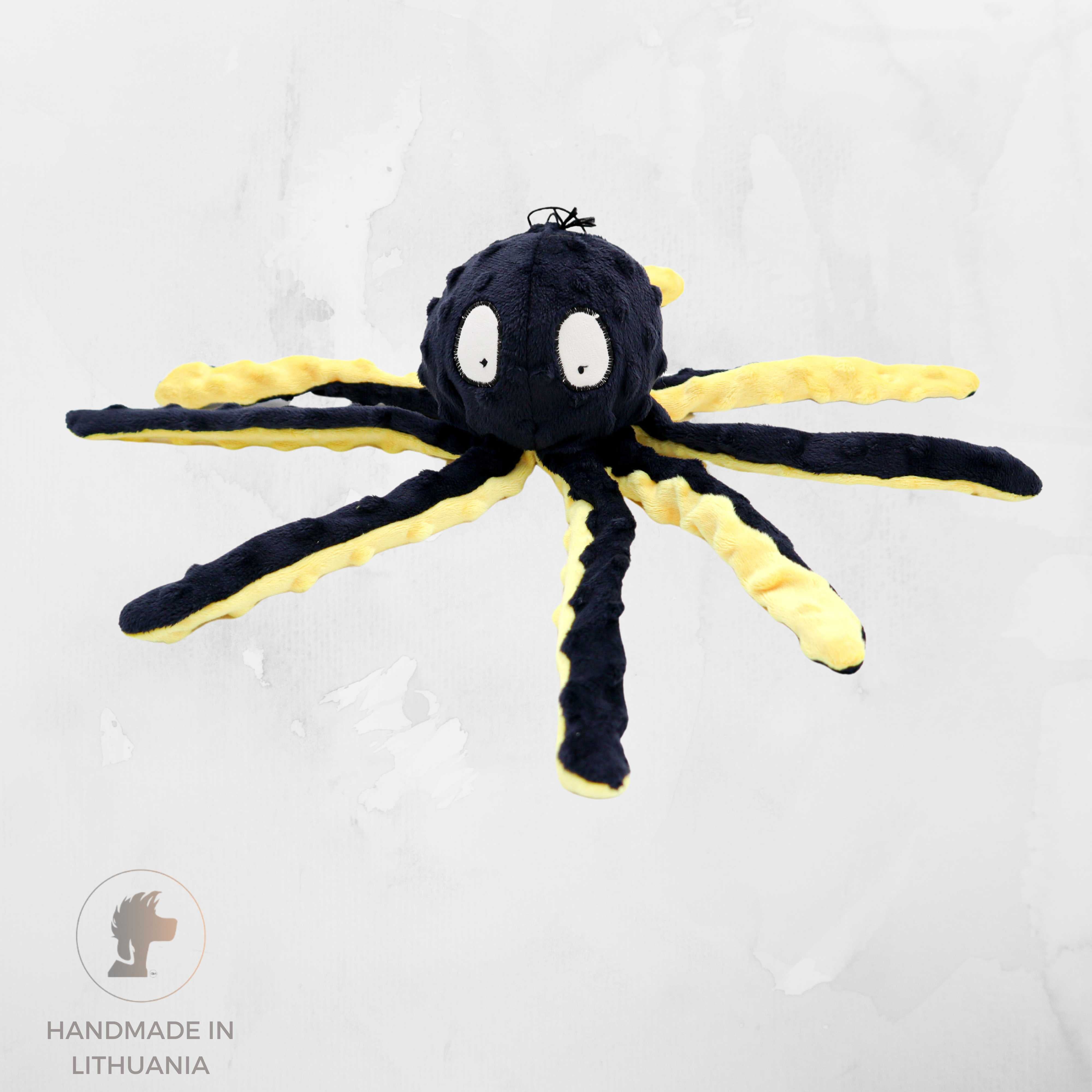 Handmade Dog Toy "Octopus" | With Internal Squeaker and Rustle | Length: 33 cm (13")