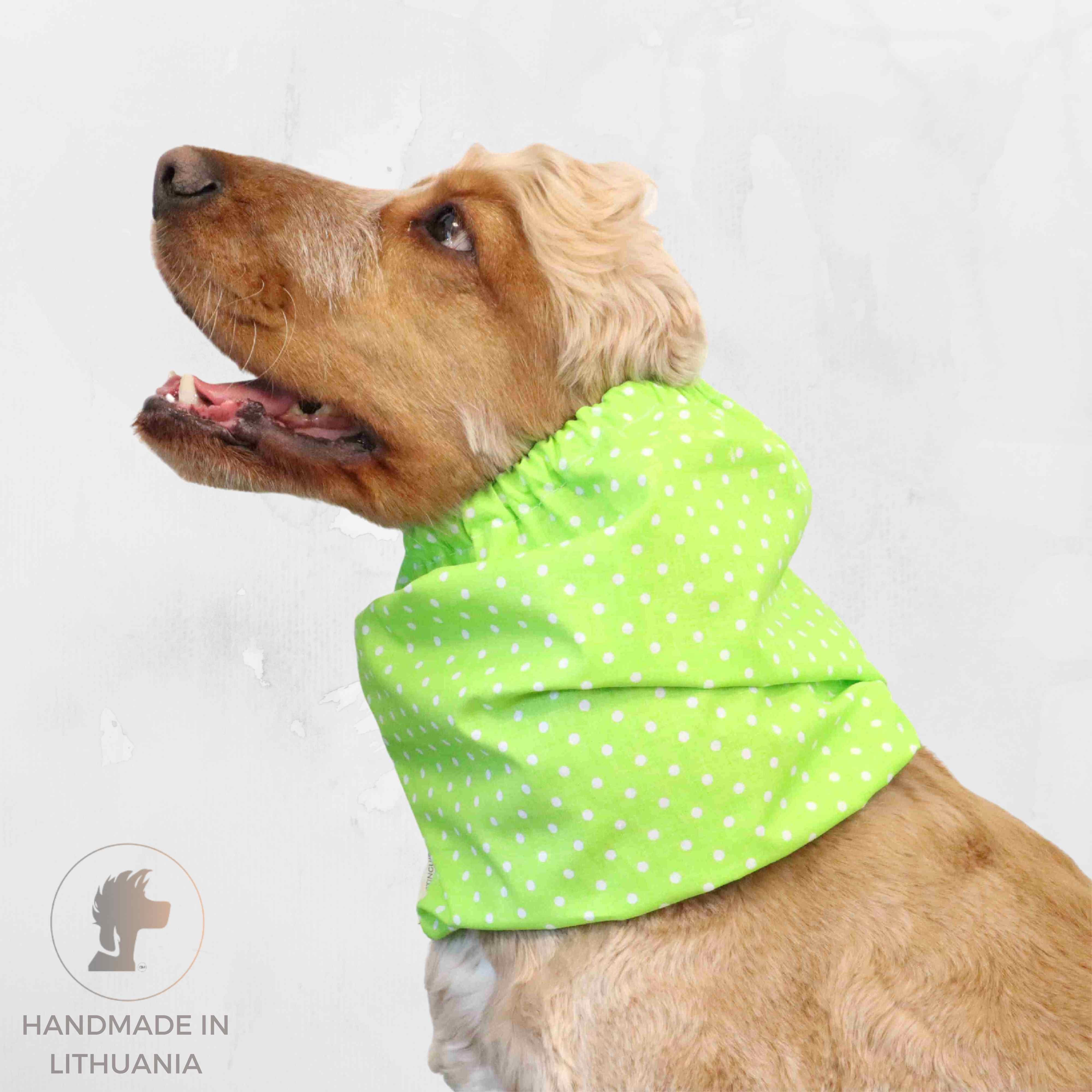 Handmade dog snood by Distinguish Me