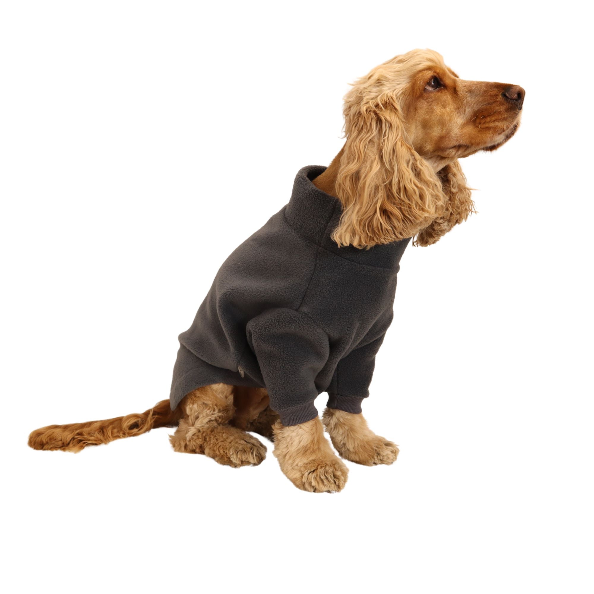 Handmade Fleece Dog Jumper | Grey