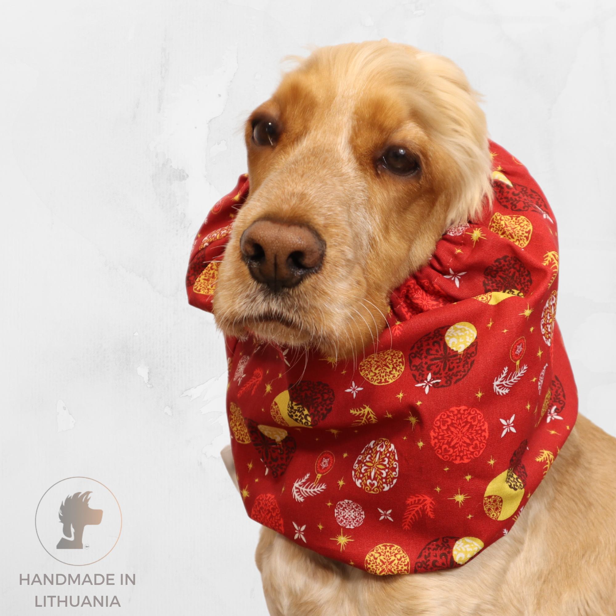 <tc>Medvilninis Snoodas Šuniui | Raudonos Kalėdos</tc>
