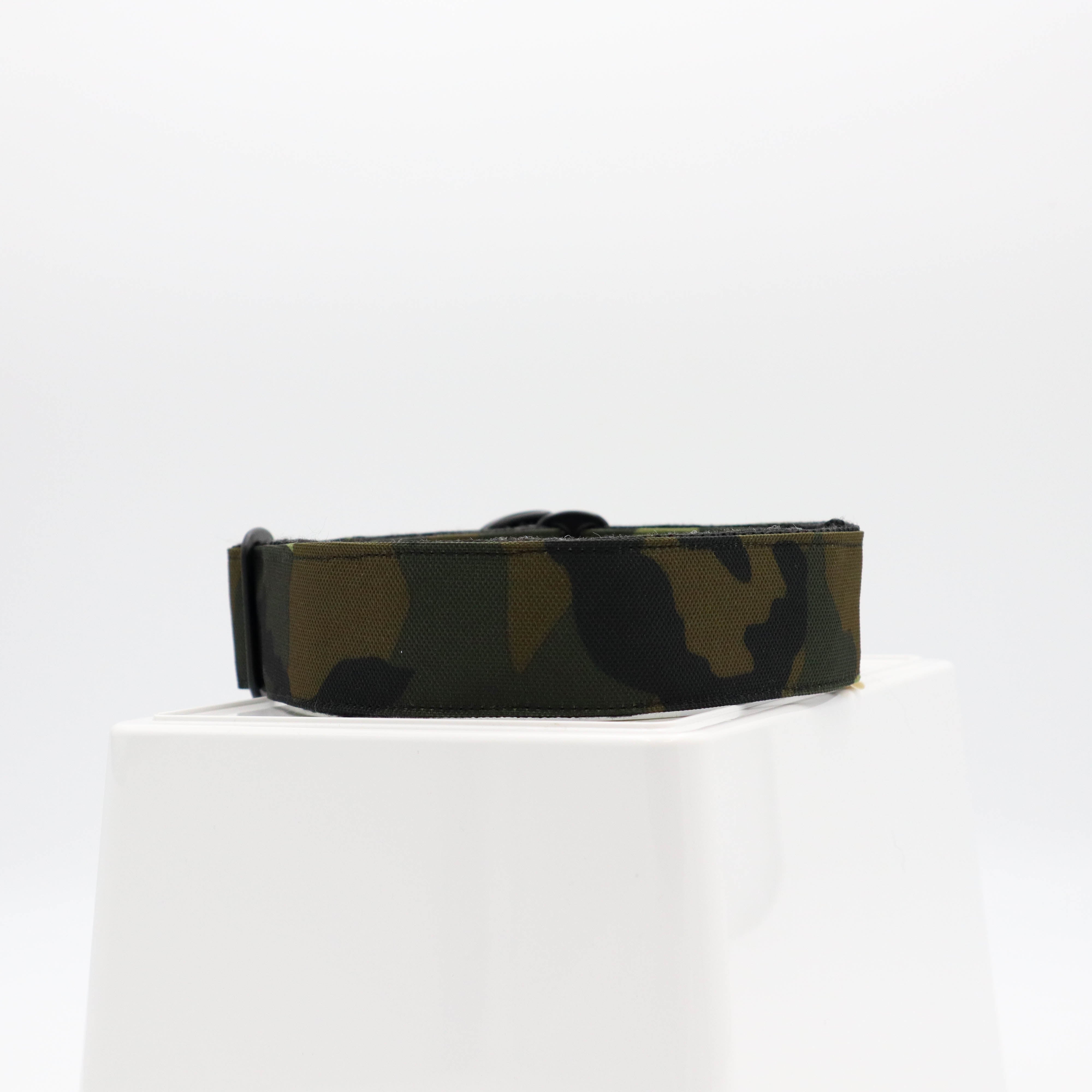 Rankų darbo antkaklis šuniui | Kareiviškas | Plotis: 15-20-25-30-40-50 mm