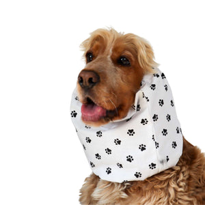 Cotton dog snood for long-eared breeds – summer protection for Cocker Spaniel, Basset Hound, and more