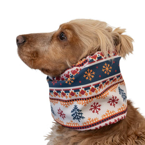 Softshell winter dog snood protecting ears from rain and cold