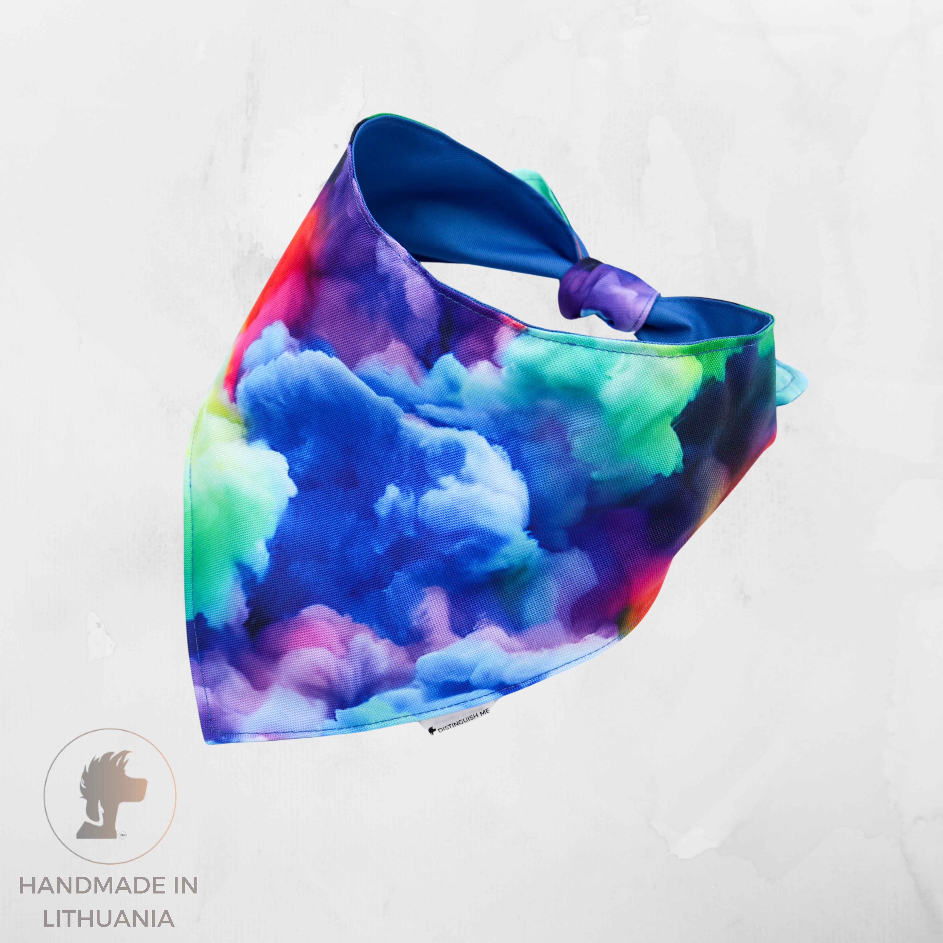 Handmade Dog Bandana | Tied-Up | Wonderland Sky