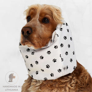 Cotton dog snood for long-eared breeds – summer protection for Cocker Spaniel, Basset Hound, and more