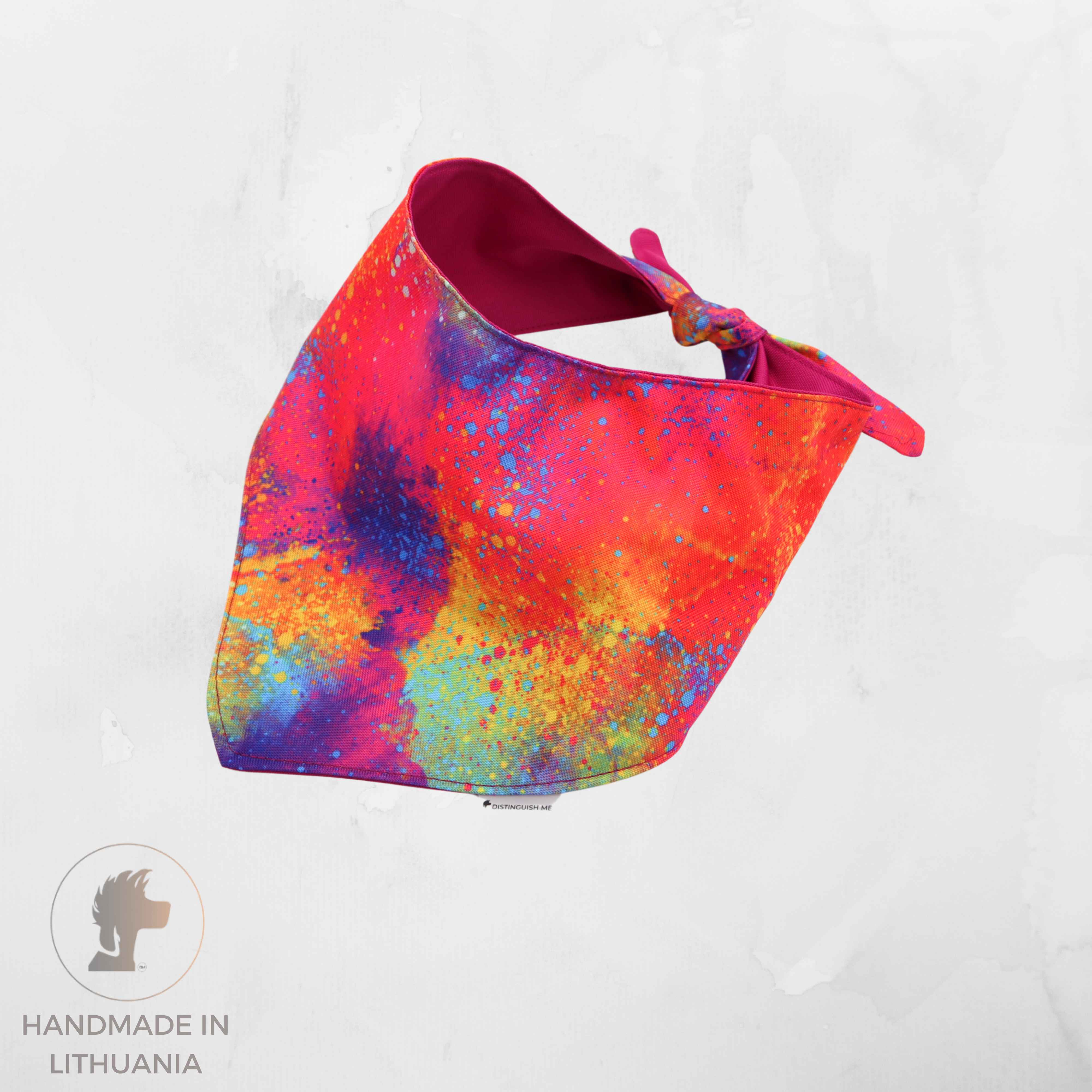 Handmade Dog Bandana | Tied-Up | Crazy Colours