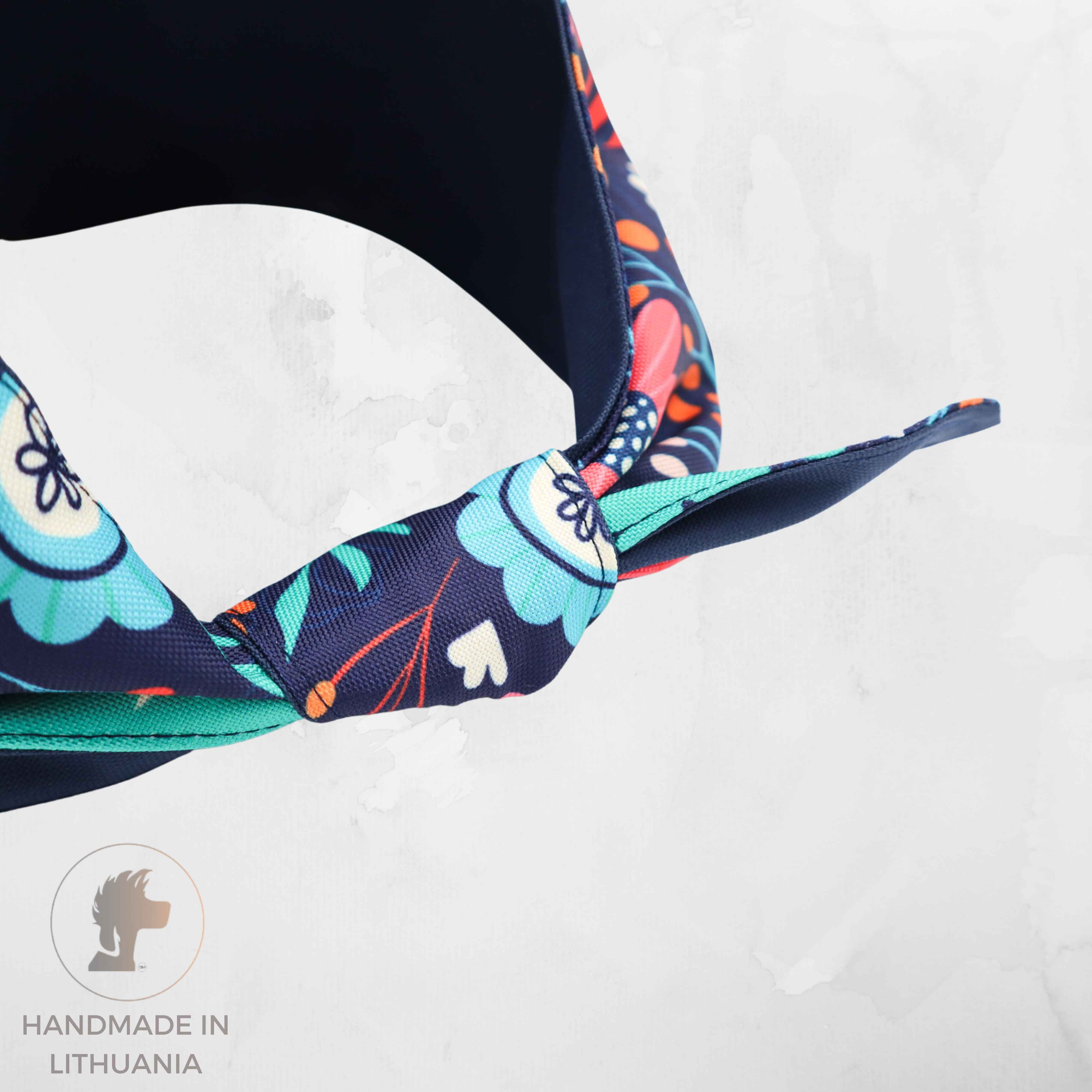 Handmade Dog Bandana | Tied-Up | Birds In The Morning