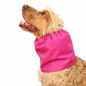 Waterproof dog snood Ear protector Pink Distinguish Me