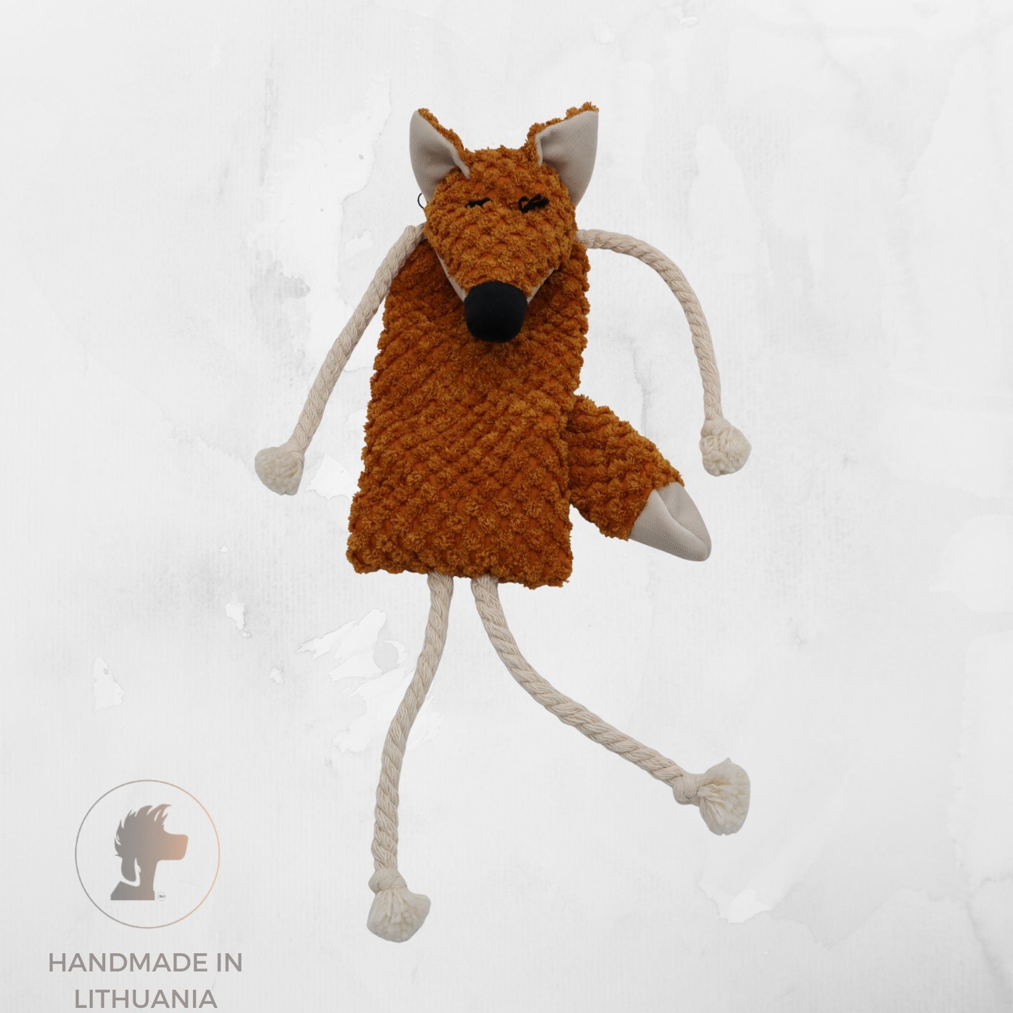 Eco-Friendly Dog Toy "Fox" | Filled With Rustle Material