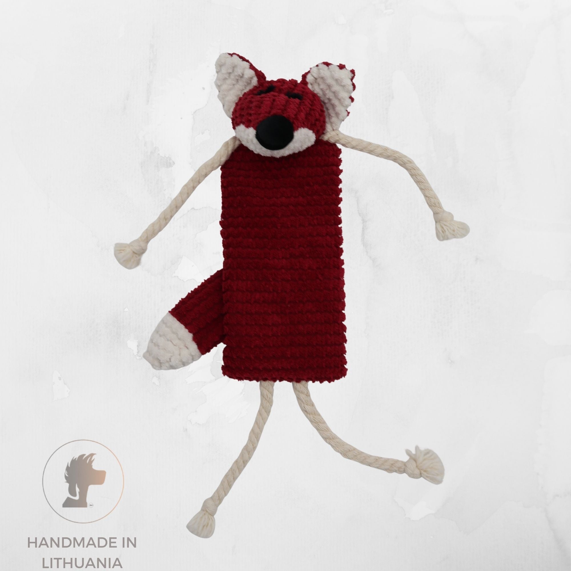 Eco-Friendly Dog Toy "Fox" | Filled With Rustle Material