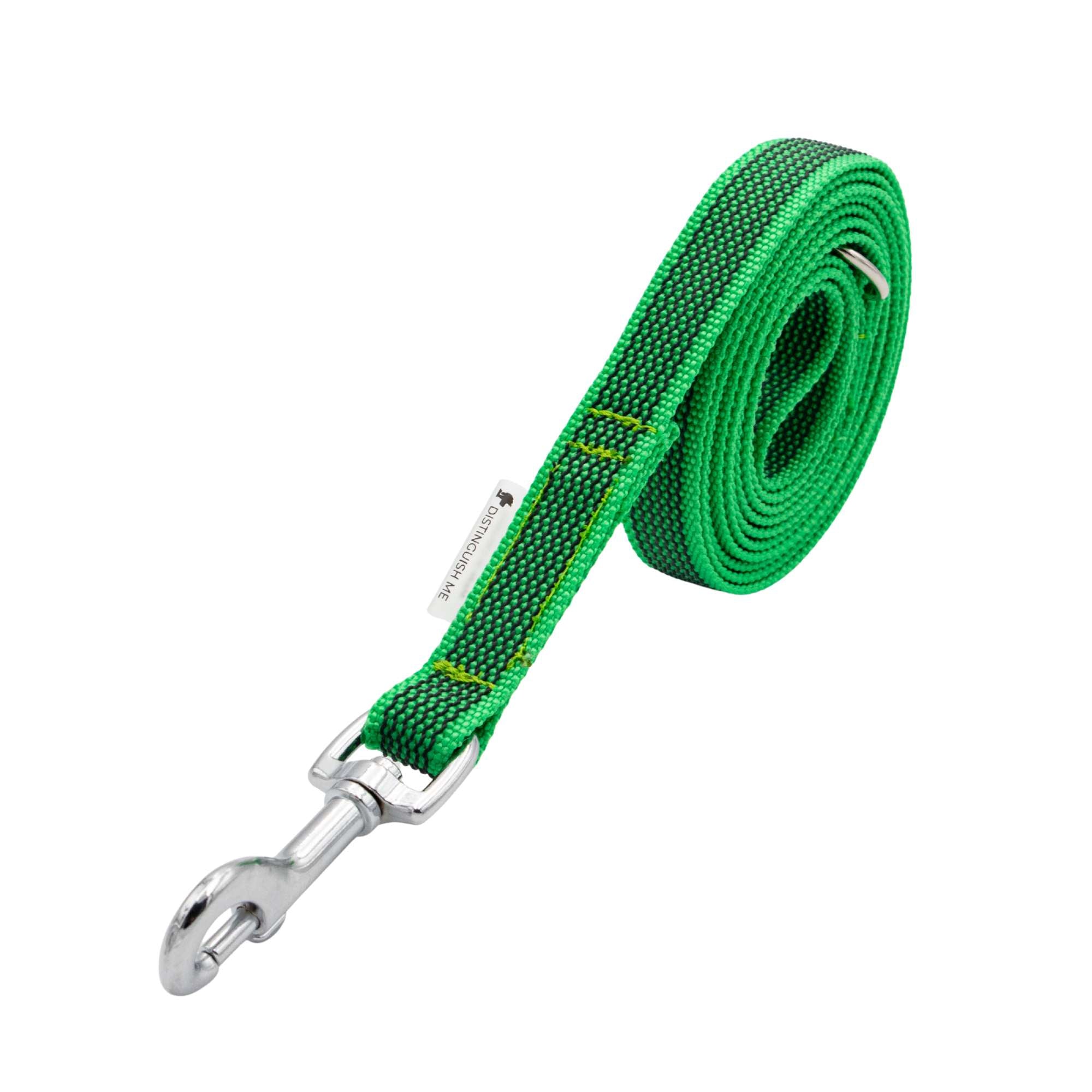 Leash for dog | Non - Slip | Rubberized | Green | Width: 20 mm