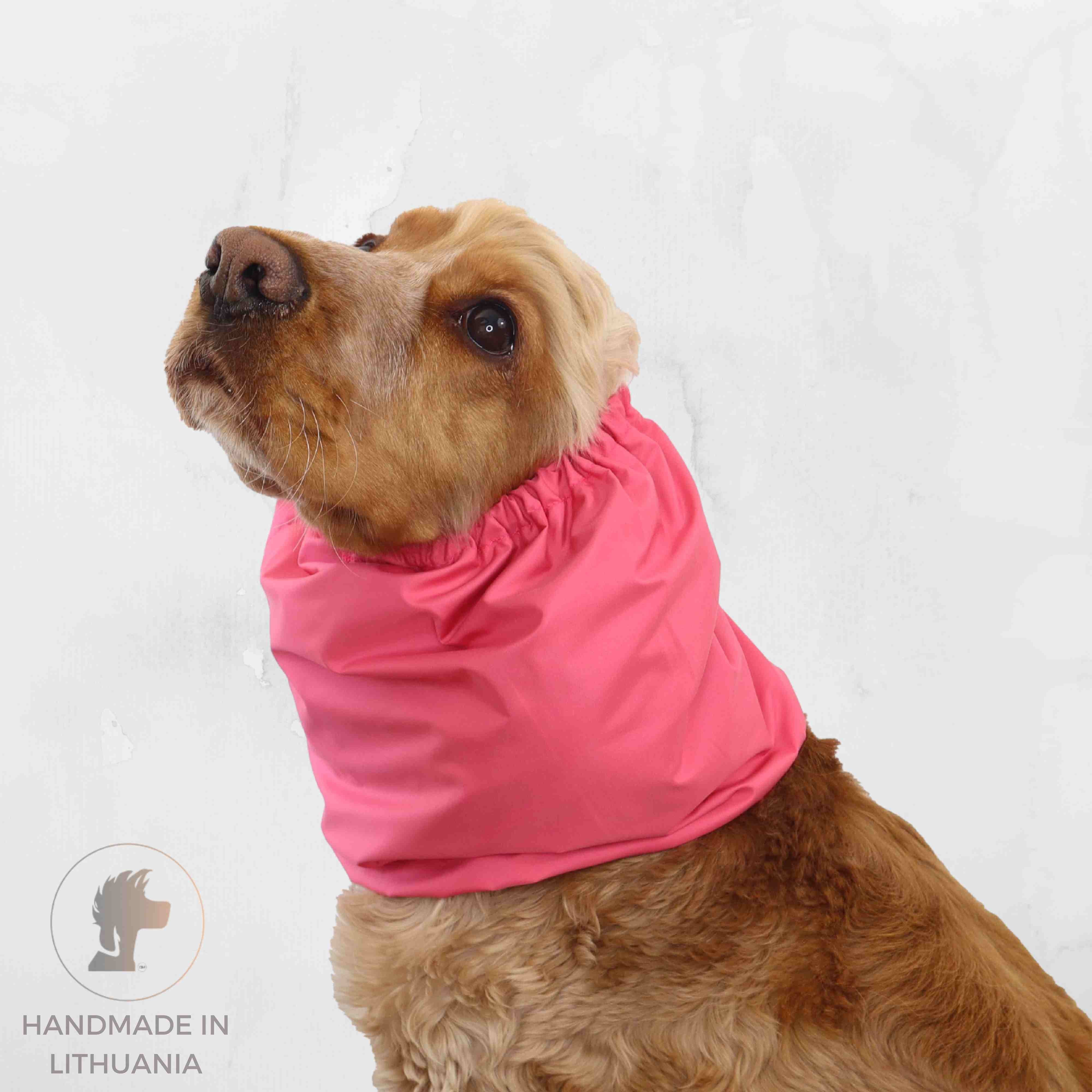 Best pink dog snood by Distinguish Me