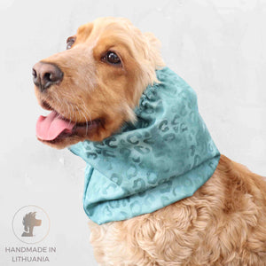 Best snood for dog Green Mint Cheetah by Distinguish Me