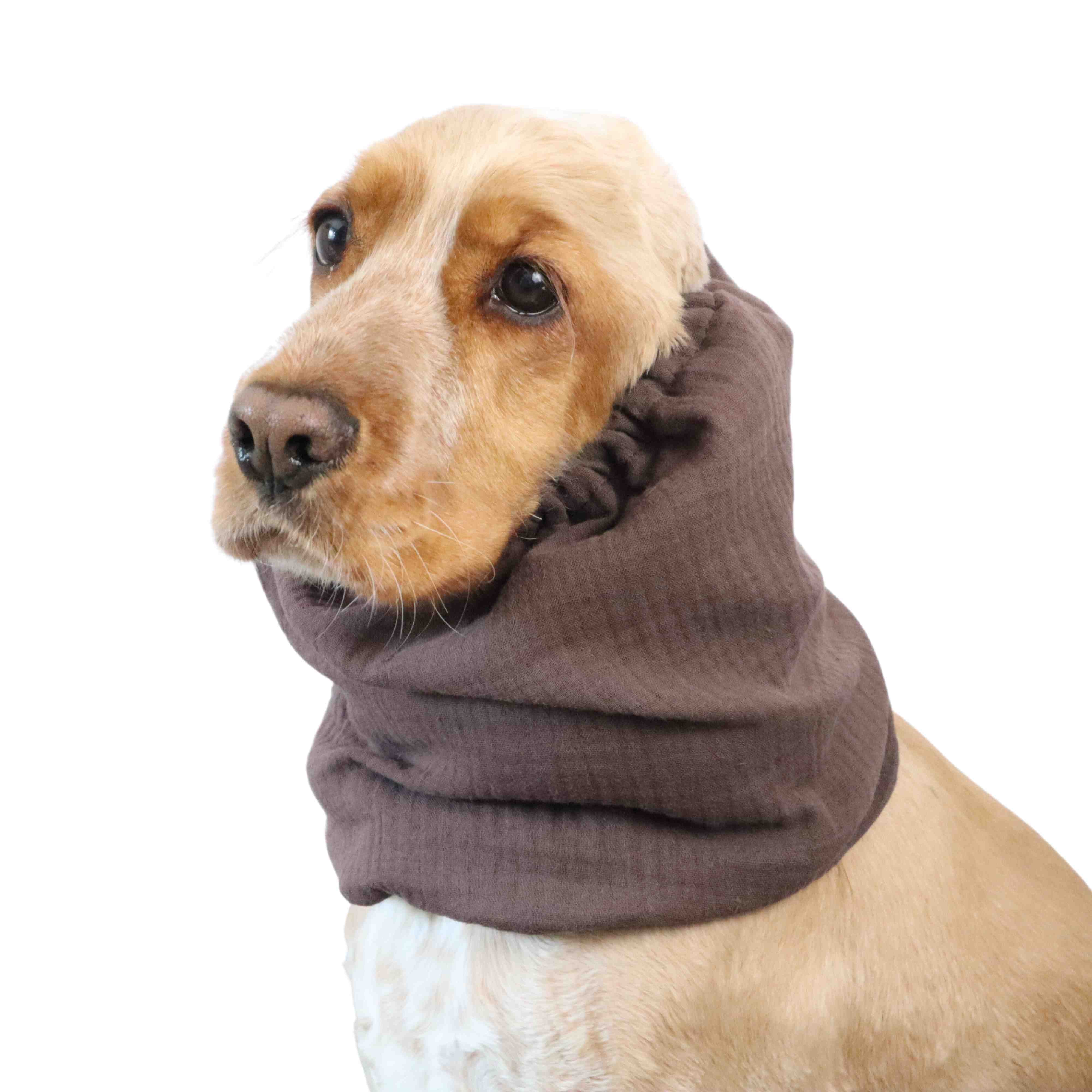 Muslin cotton breathable dog snood distinguish me