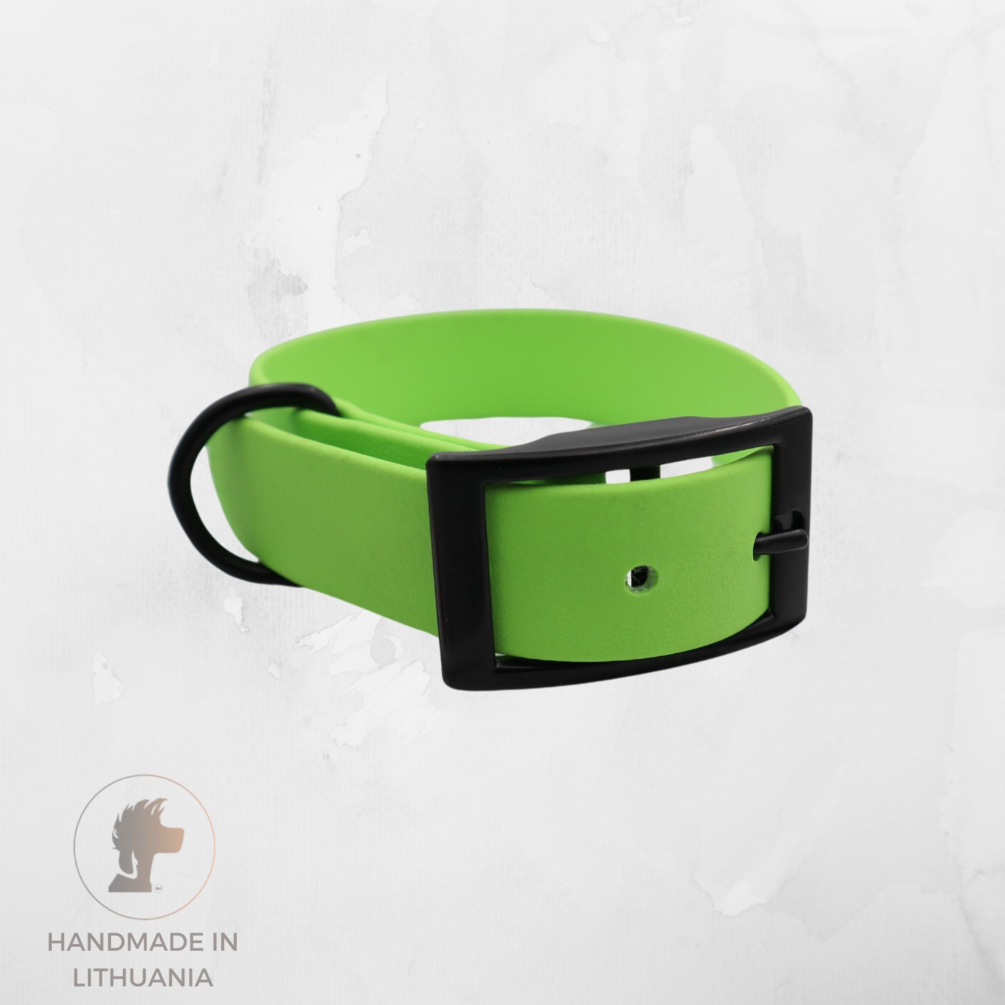 Biothane Dog Collar | Apple Green | Width: 25 mm