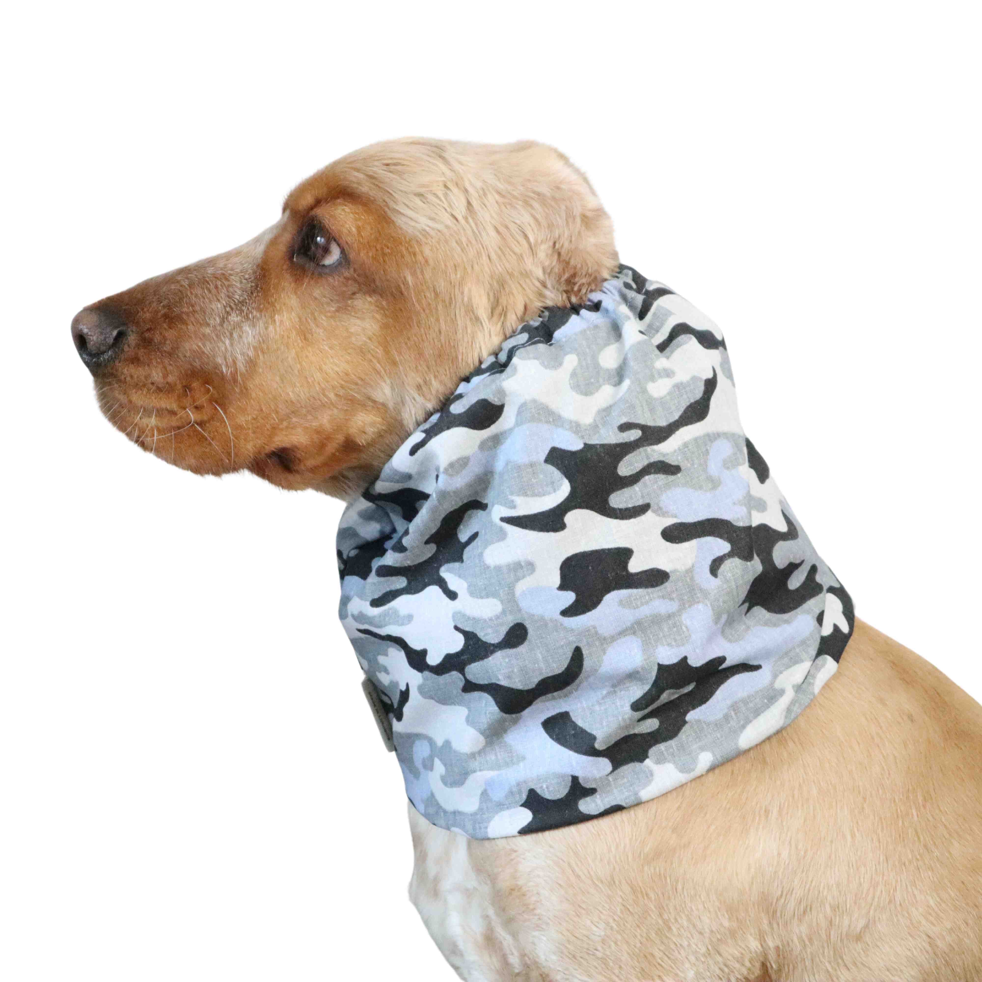 breathable cotton dog snood distinguish me