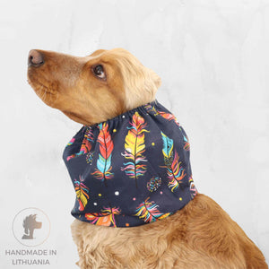 Summer Snood For Dog Colorful Feather by Distinguish Me