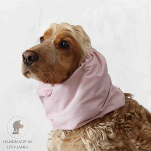 Cream pink summer dog snood by Distinguish me