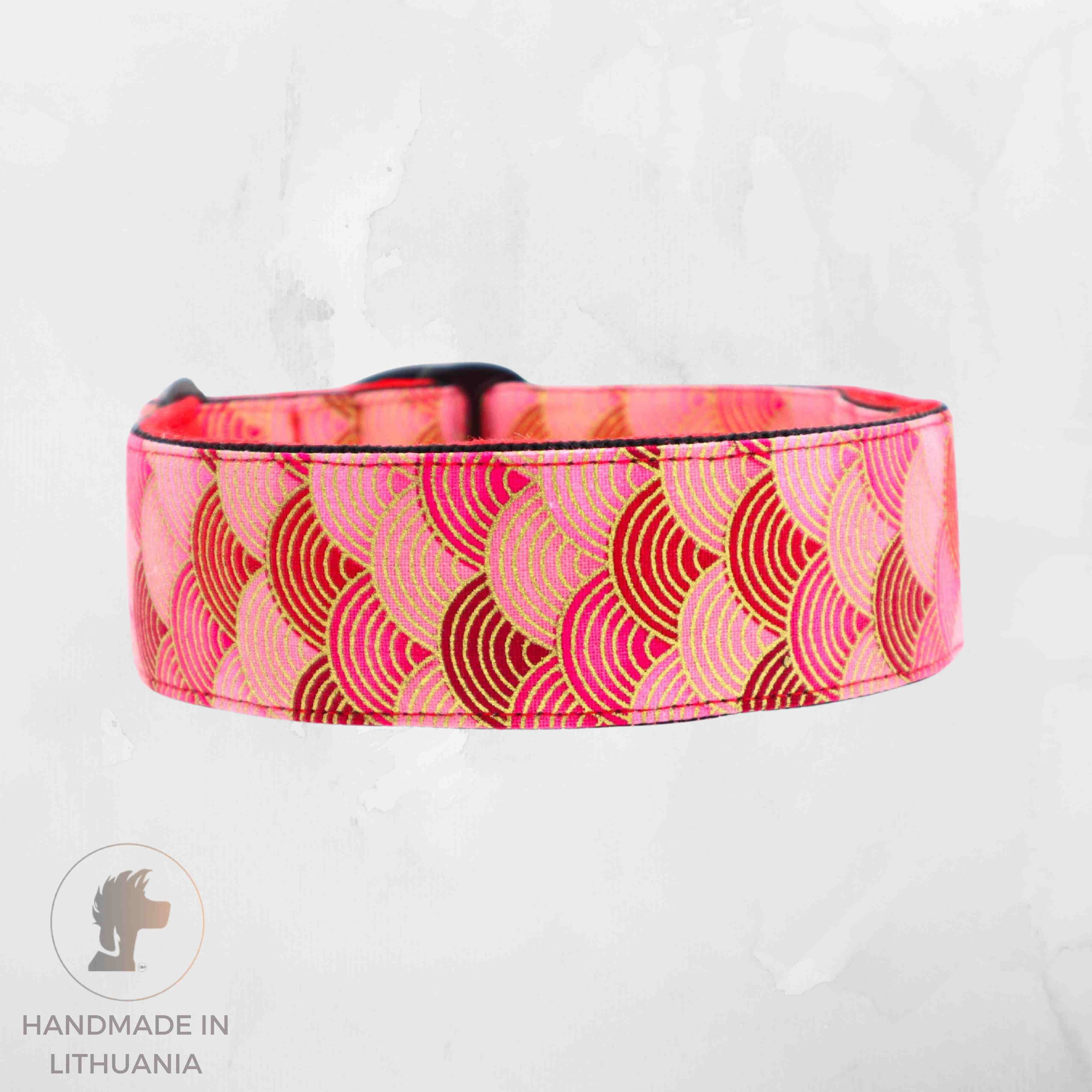 Dog Collar 38 mm Summer Blossoms by Distinguish Me