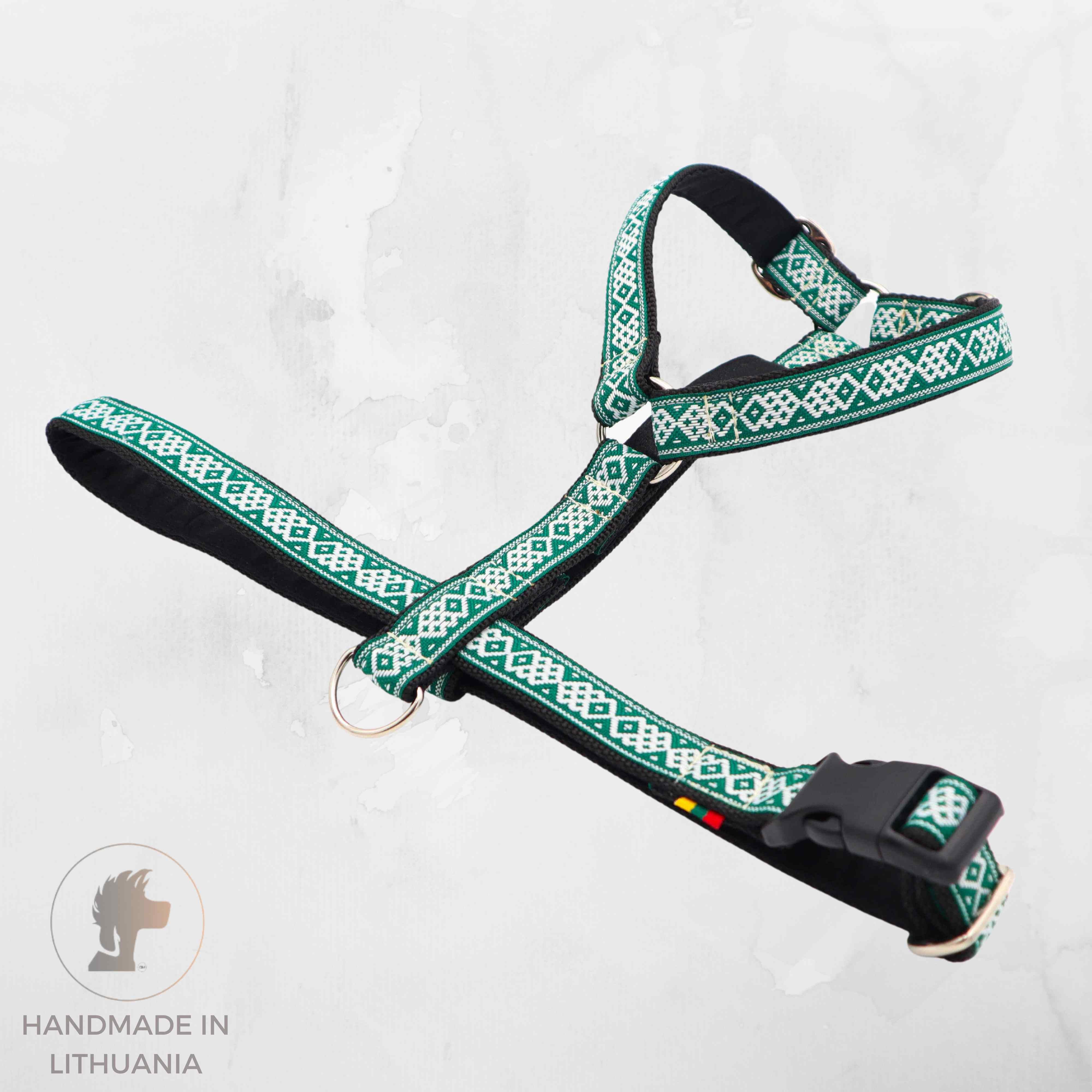 Dog Harness Green colour by Distinguish Me