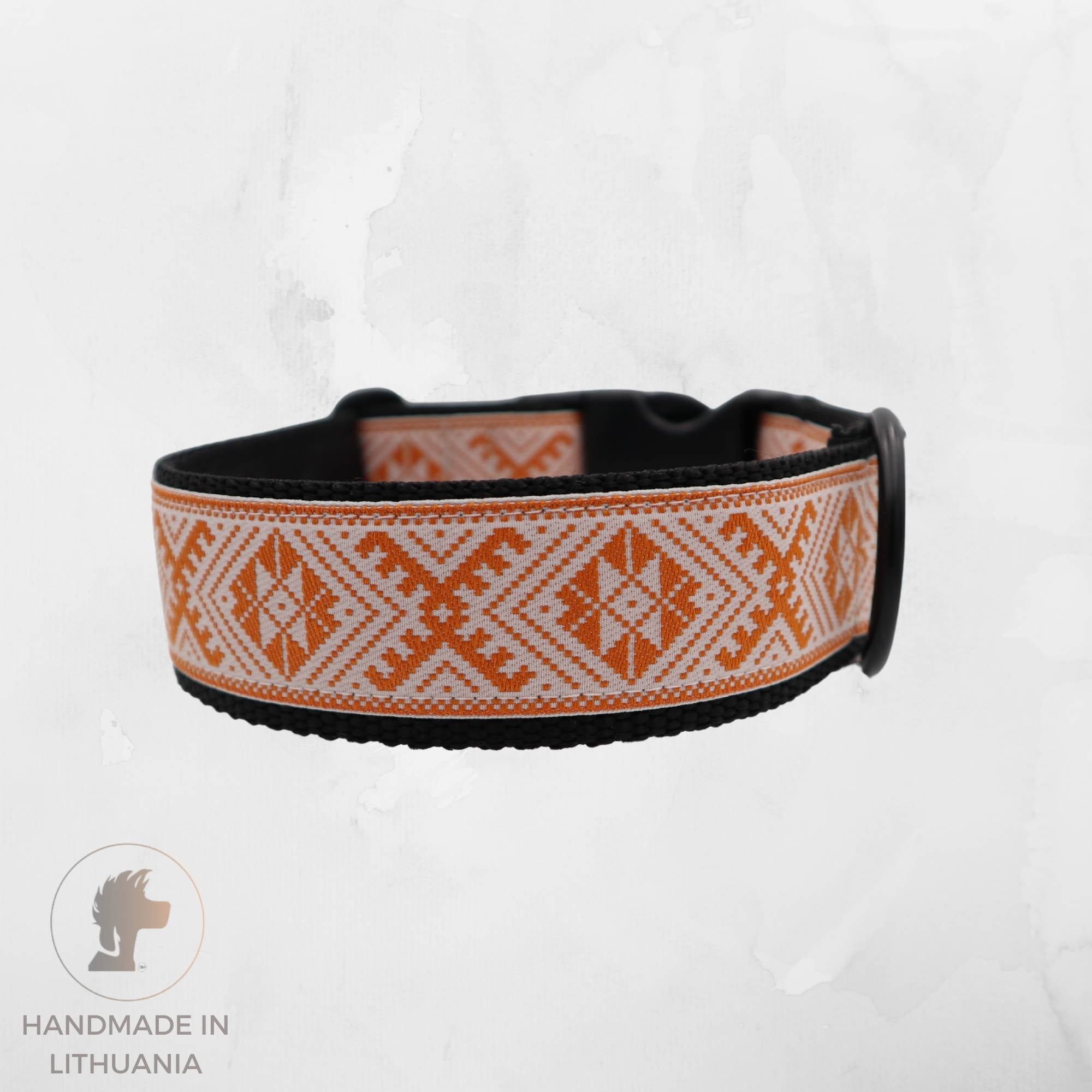 Handmade Dog Collar | Amber Way | Width: 20-25-40 mm