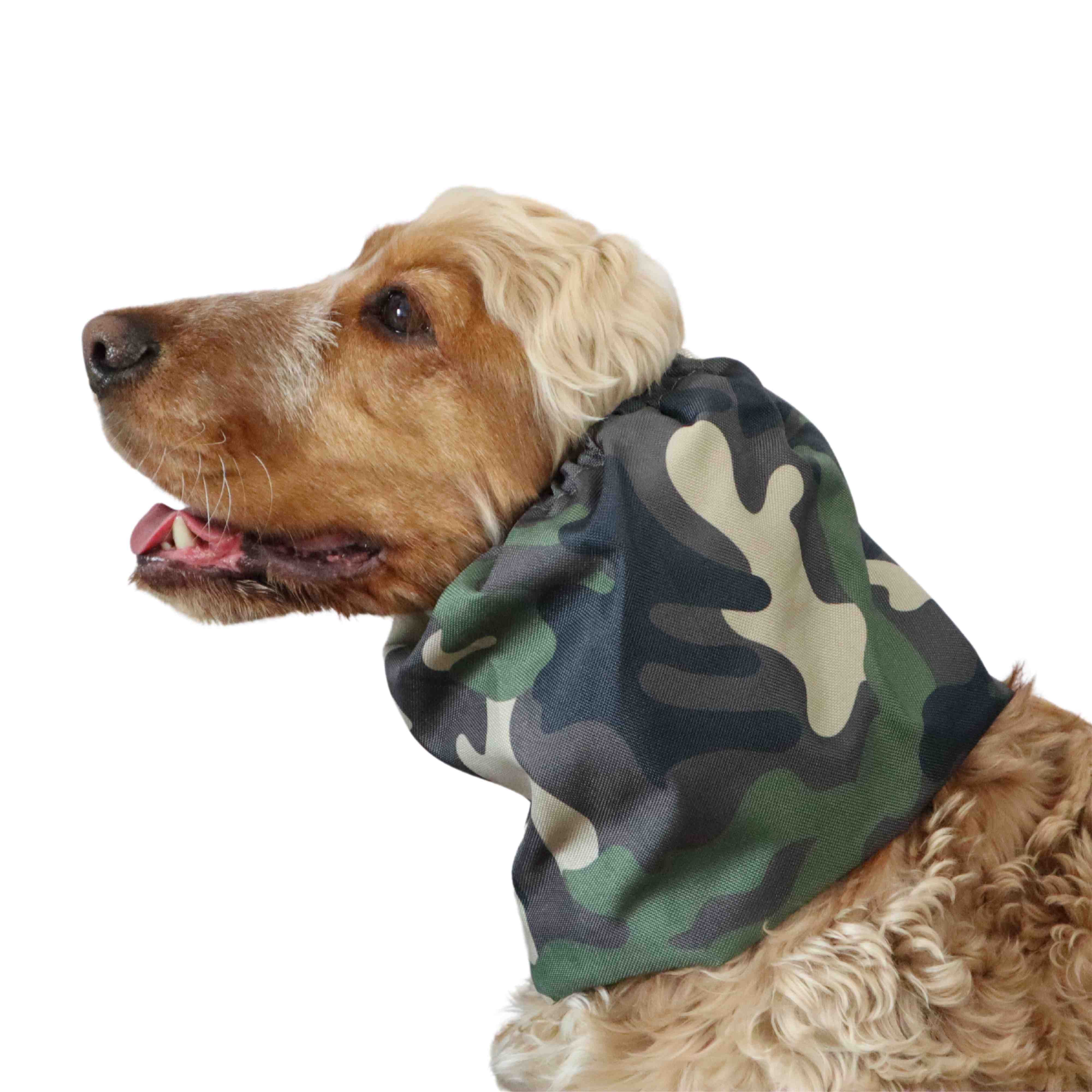 Camouflage dog snood by Distinguish me