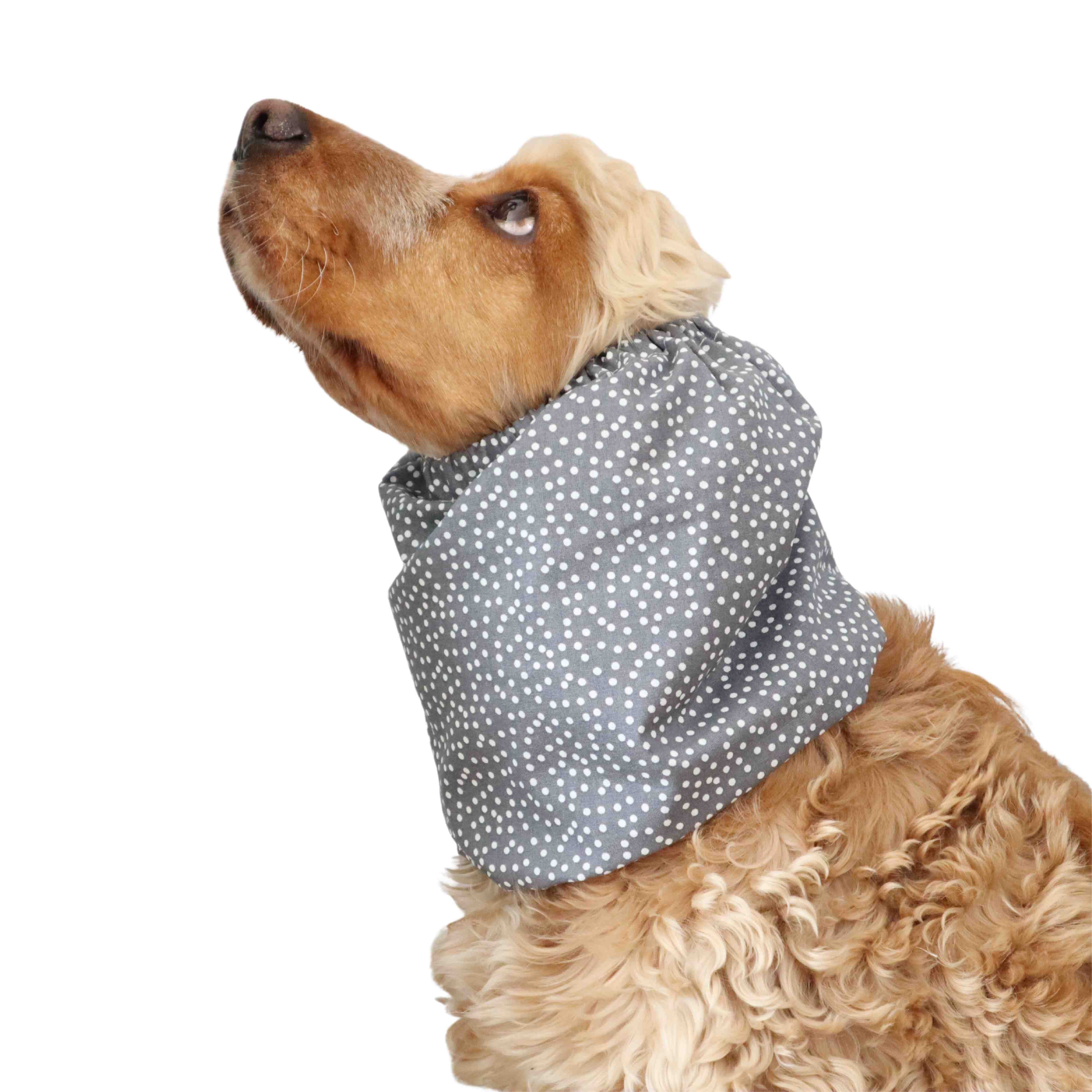 Grey dots summer snood Distinguish me