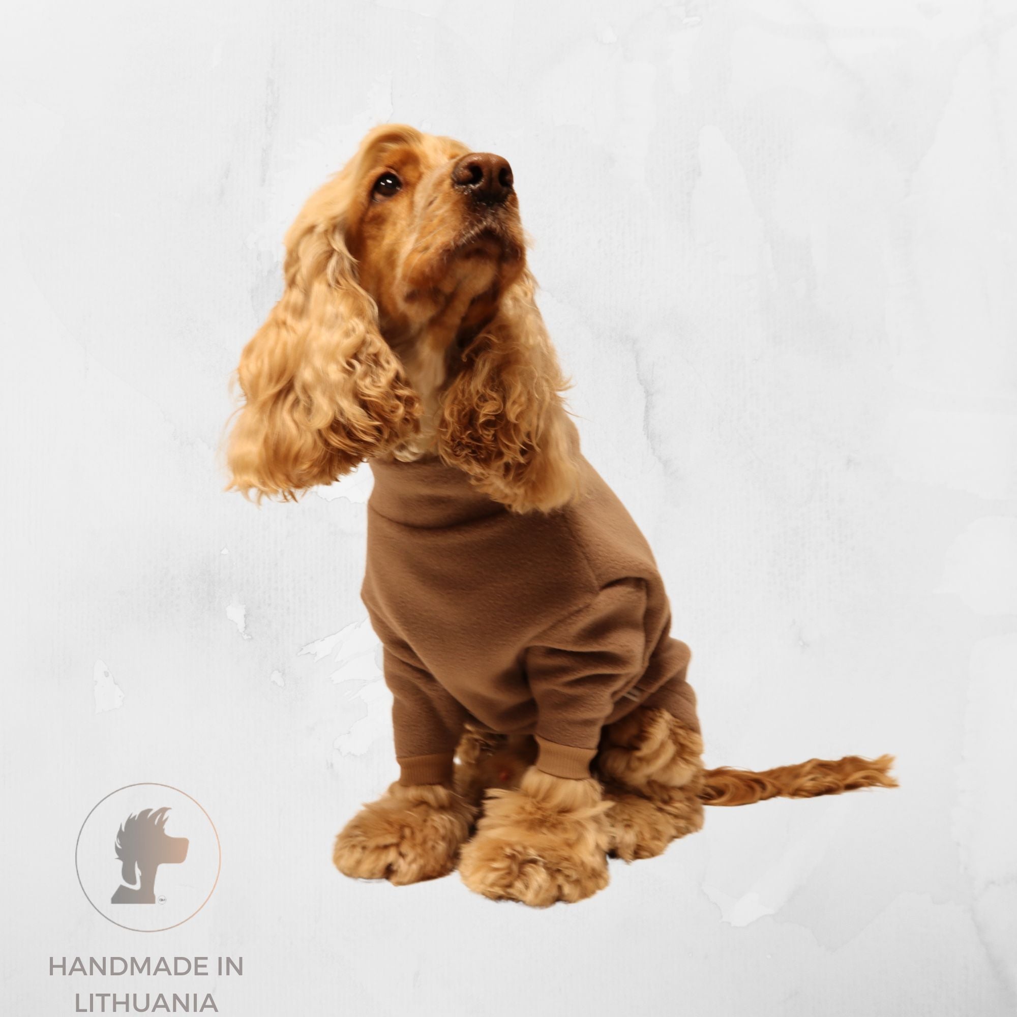 Handmade Fleece Dog Jumper | Beige