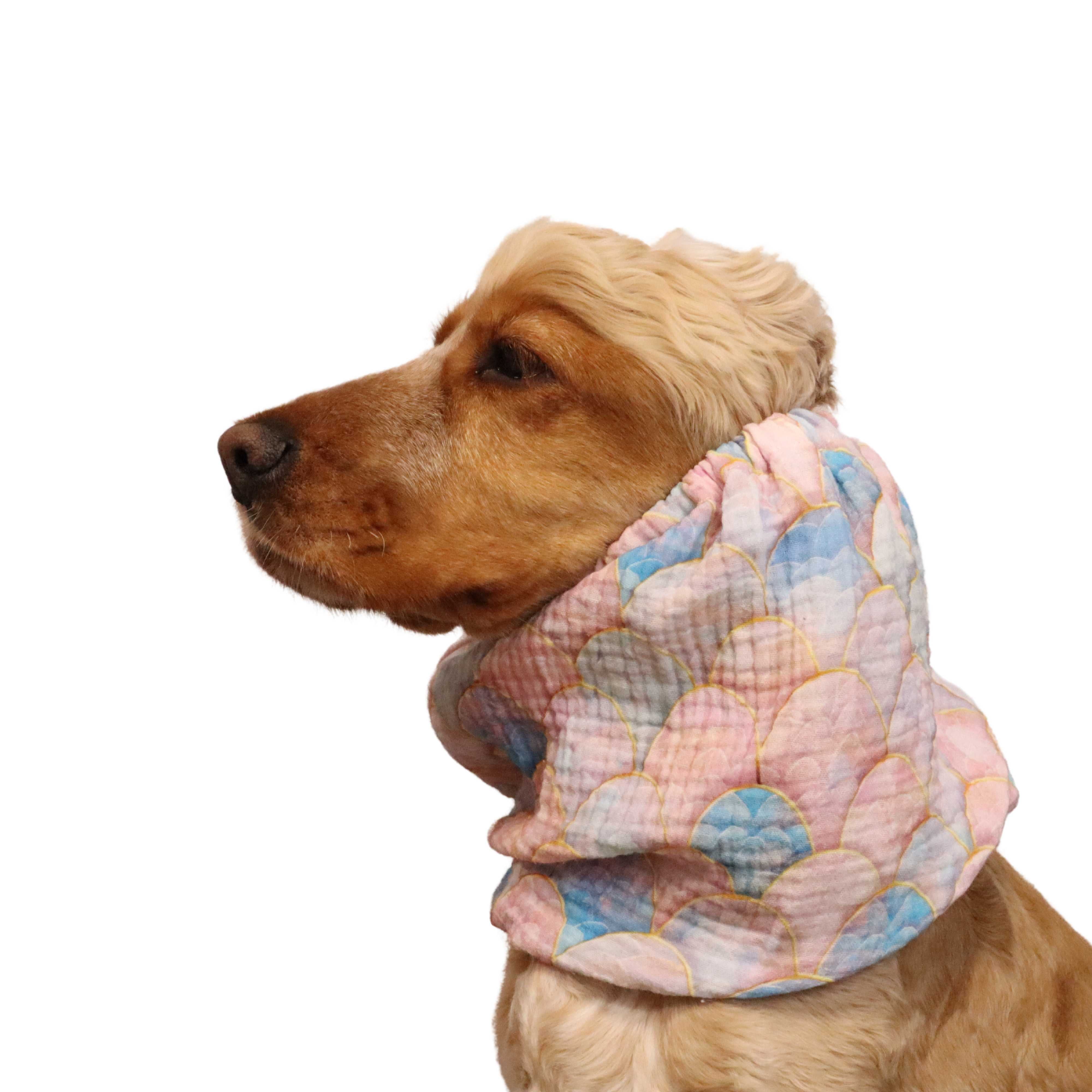 Cotton (Muslin) Dog Snood | Pastel Scale