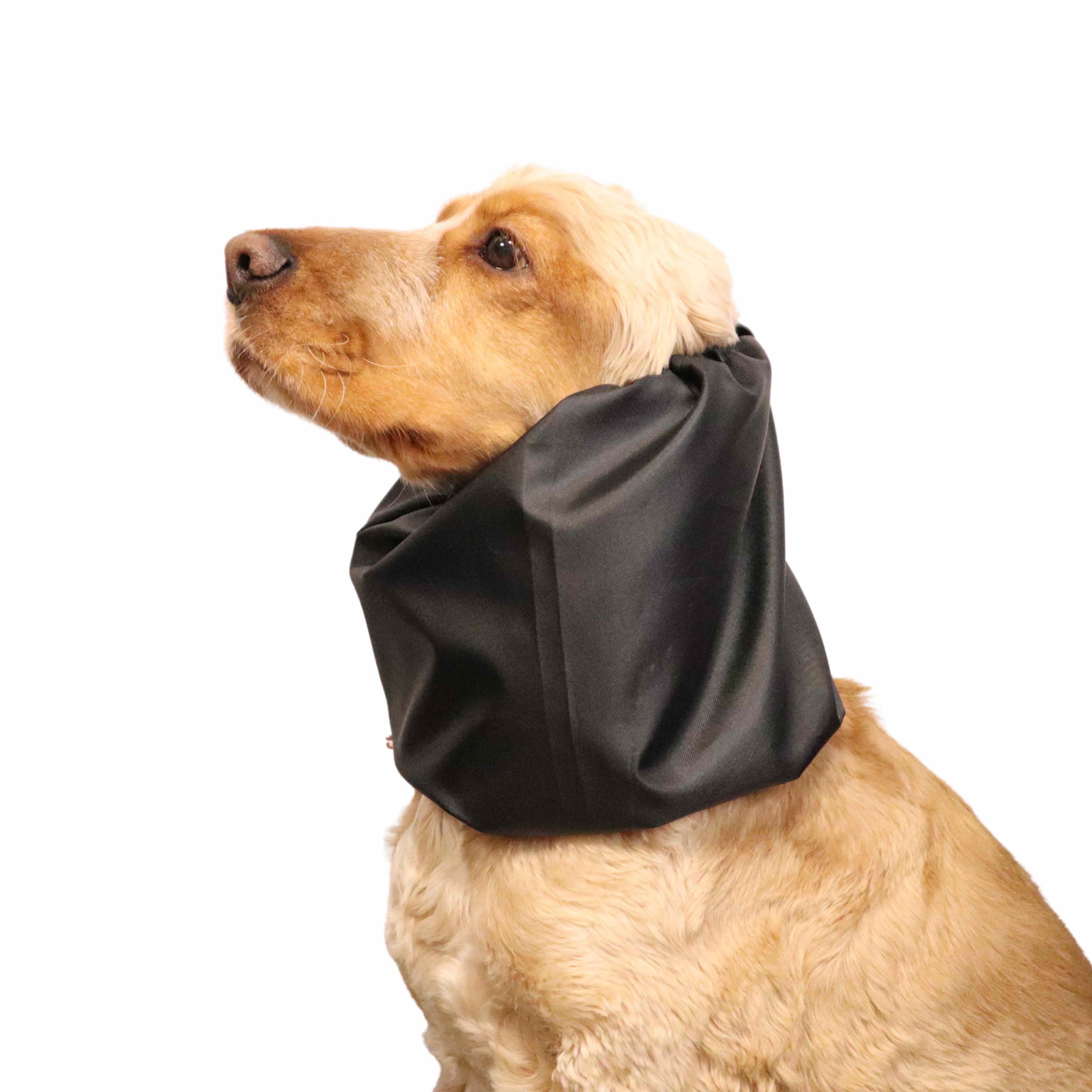 dog with Lightweight Waterproof Daily Dog Snood Black Distinguish Me