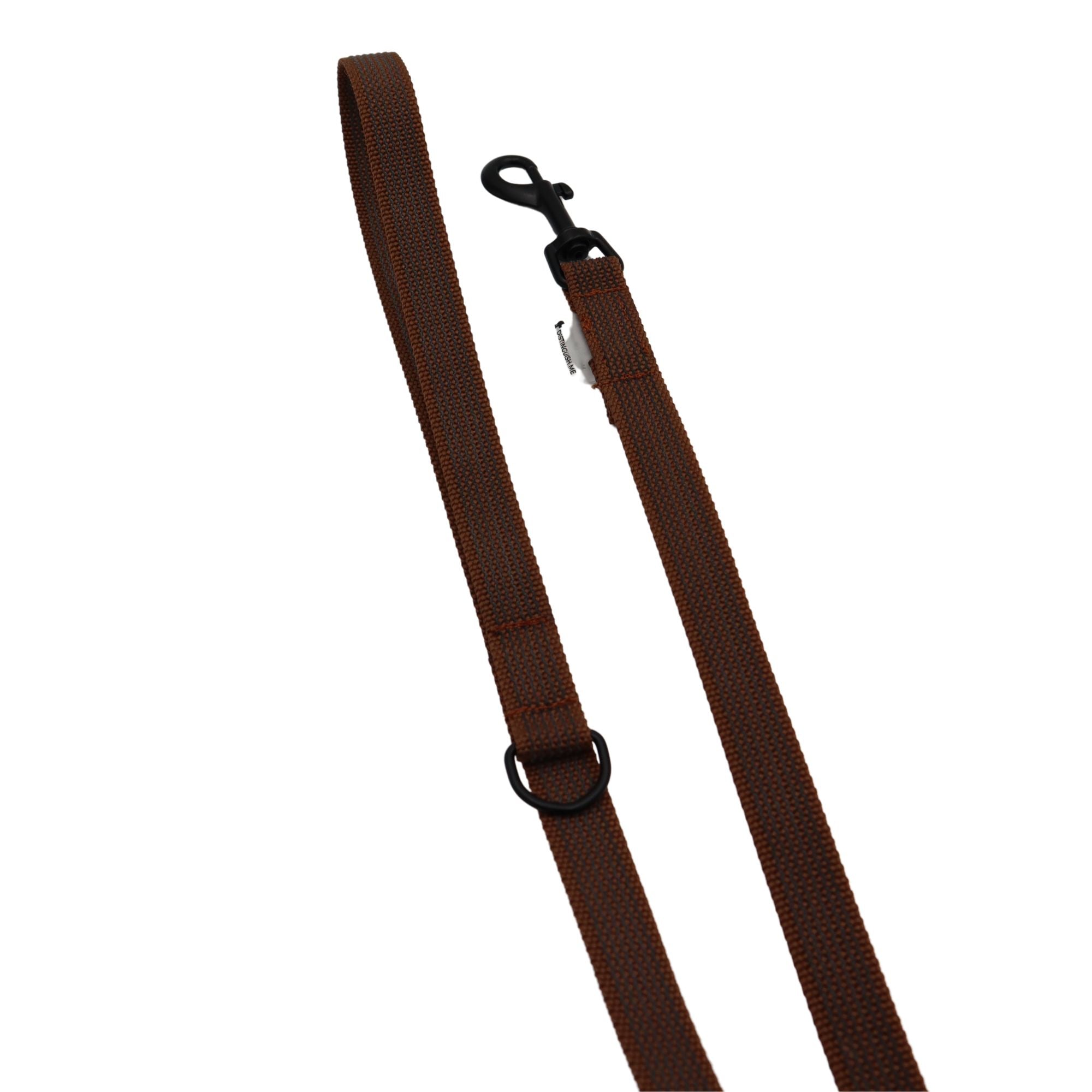 Leash for dog | Non - Slip | Rubberized | Brown | Width: 20 mm