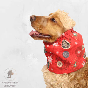 Red Cotton Dog Snood Distinguish Me