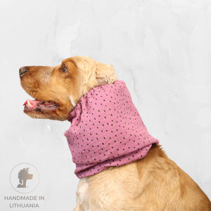 Snood For Dog Summer Time Muslin Ash Pink Distinguish Me