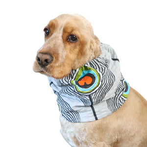 Cute Spaniel with Summer Snood by Distinguish Me