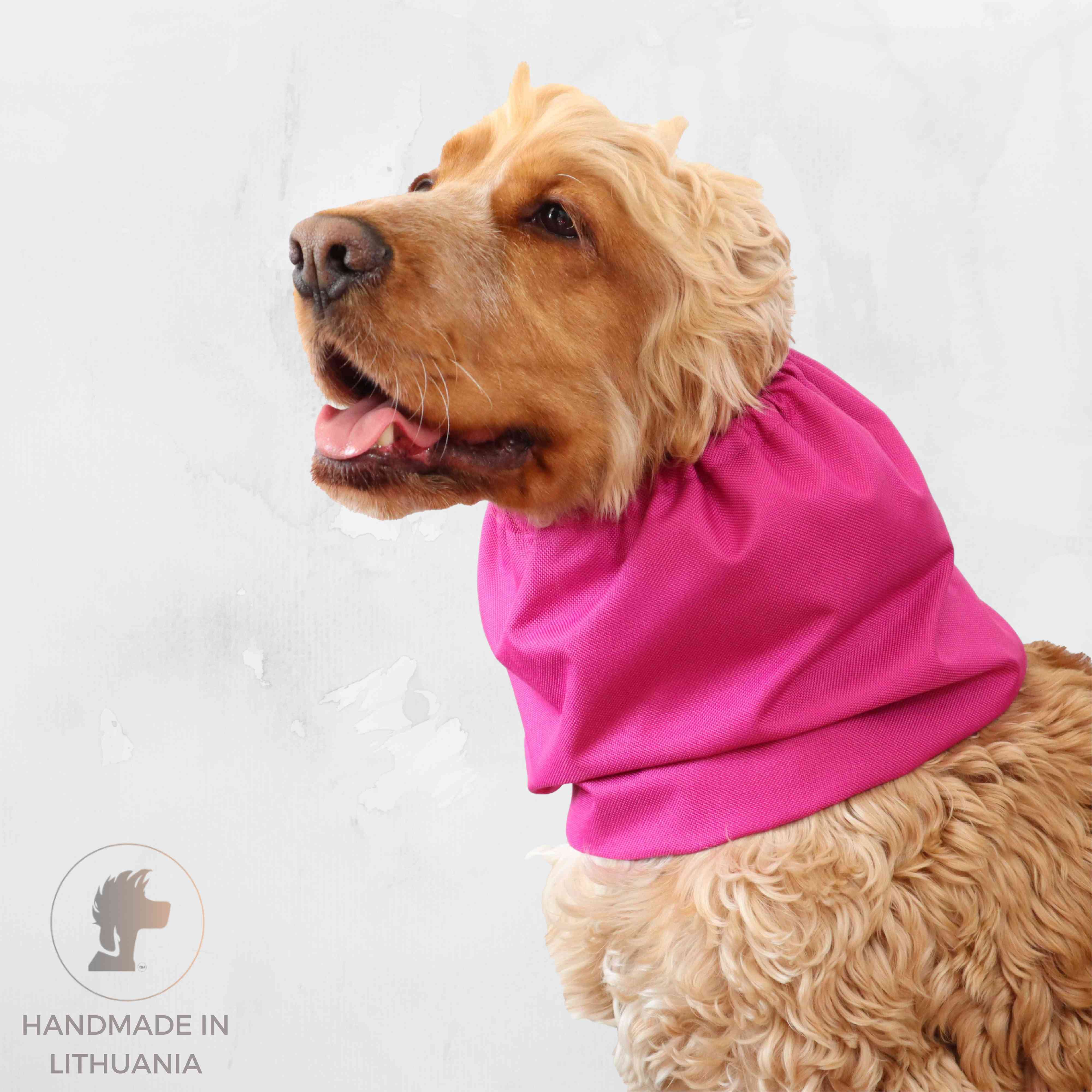 Pink snood for dog Distinguish Me