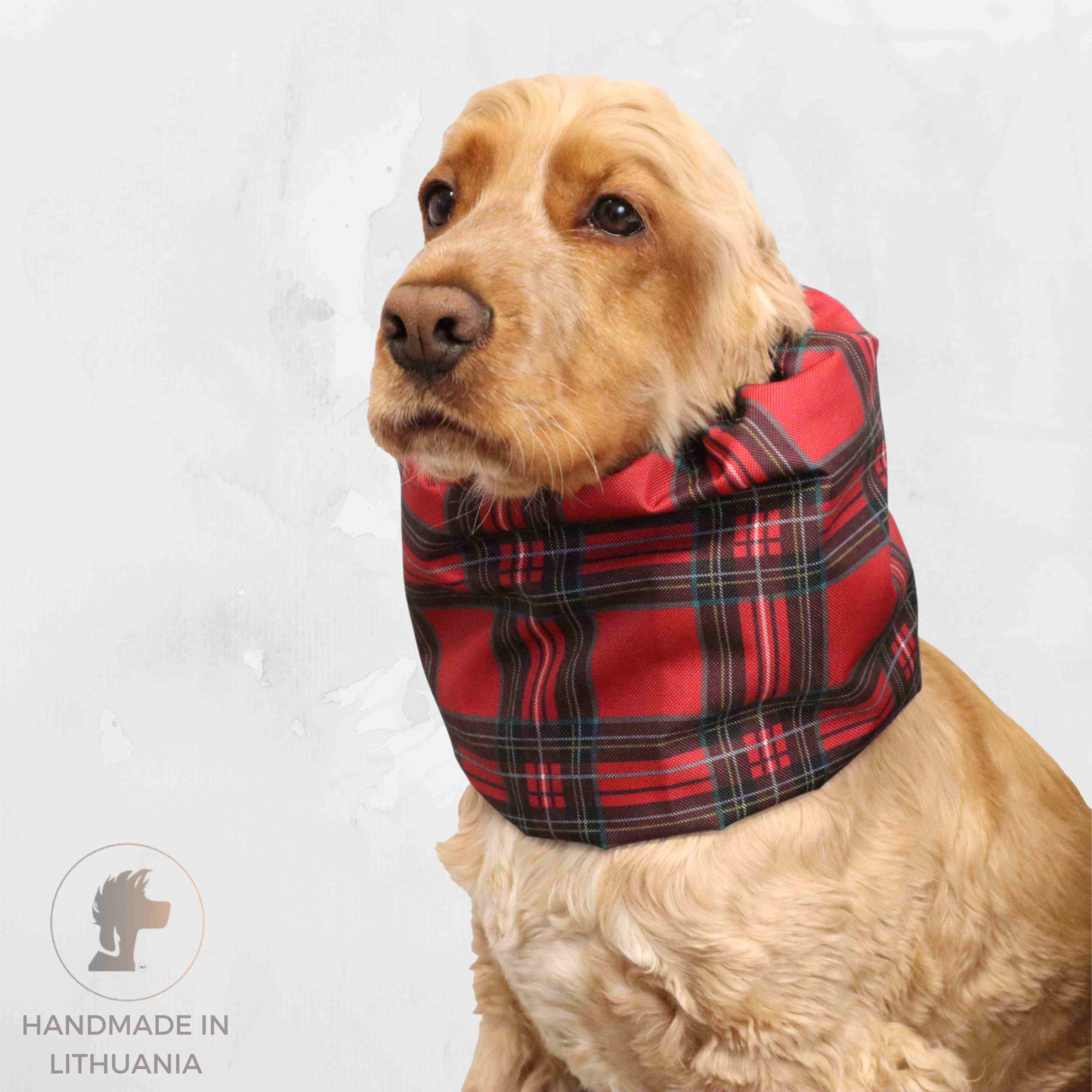 Tartan Waterproof Dog Snood by Distinguish Me