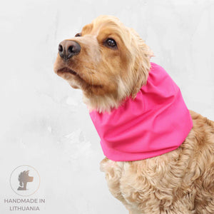 Waterproof Dog Snood Barbie Pink by Distinguish Me