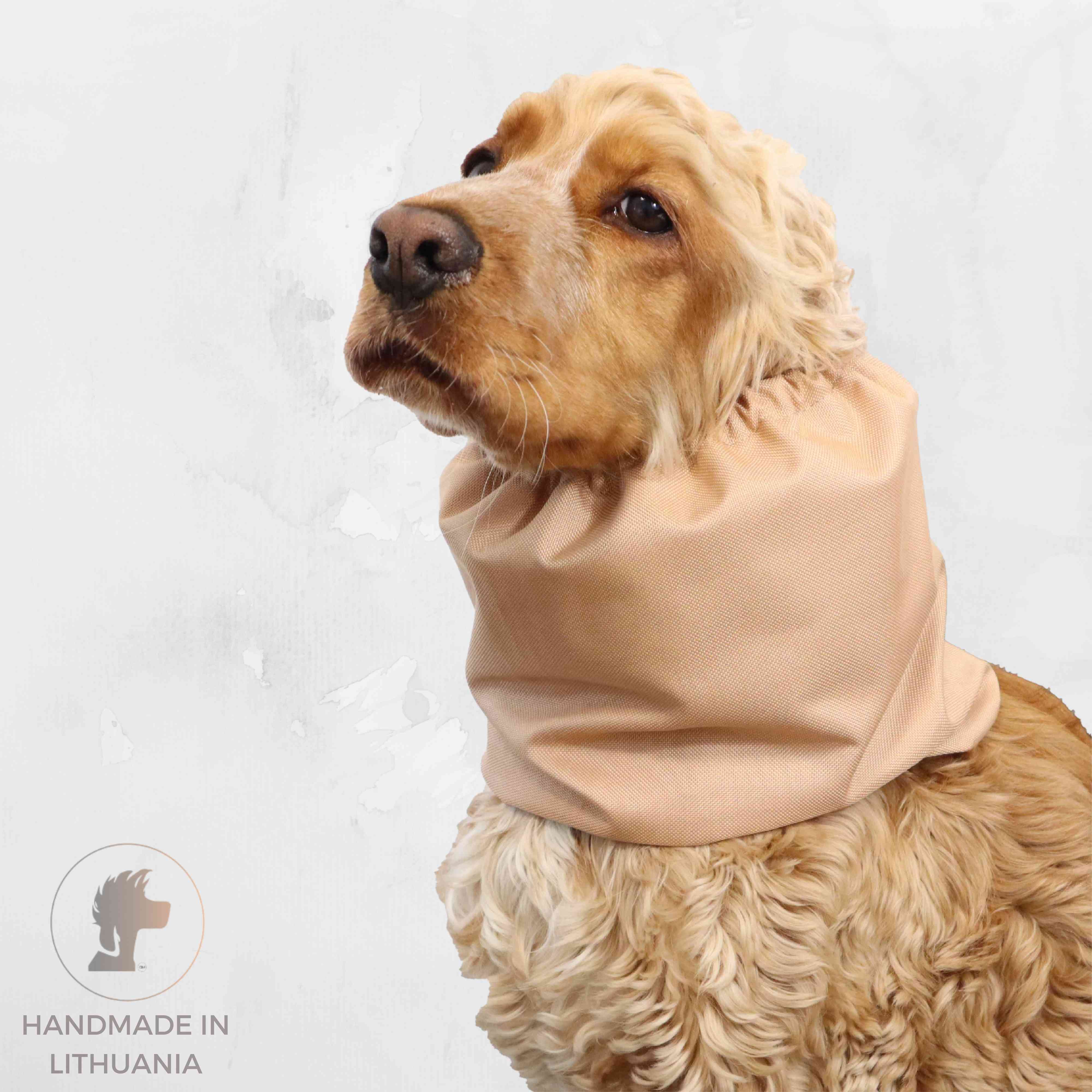 Waterproof snood for dog Caramel by Distinguish Me