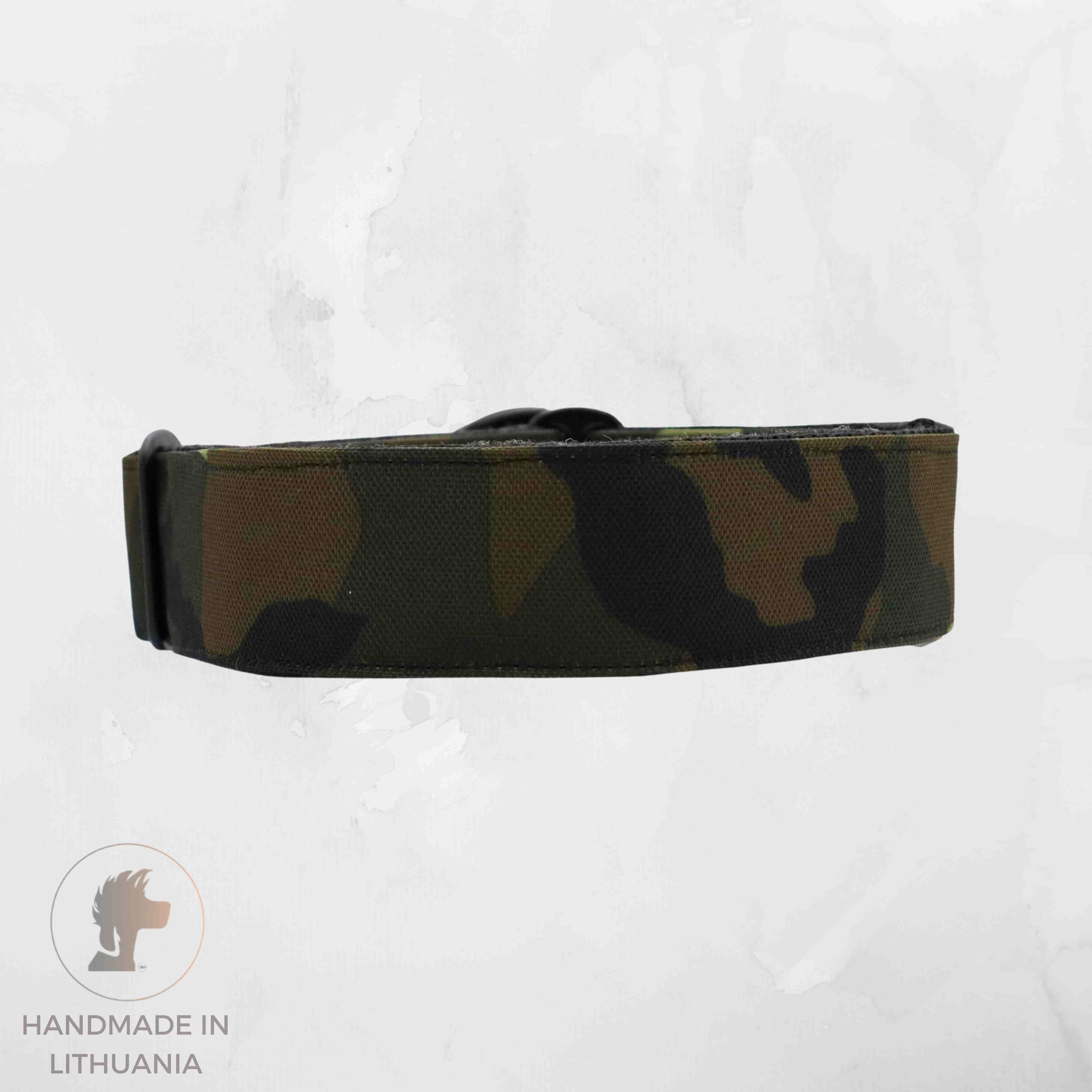 Wide Dog Collar Soldier Camo By Distinguish Me