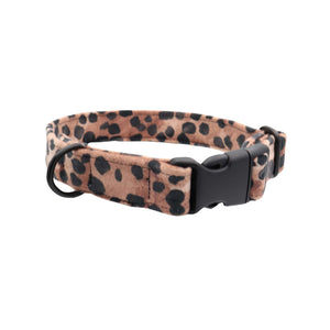 Soft leopard dog collar with plastic side-release buckle – Distinguish Me