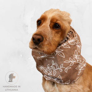 earth tone summer snood for dogs distinguish me