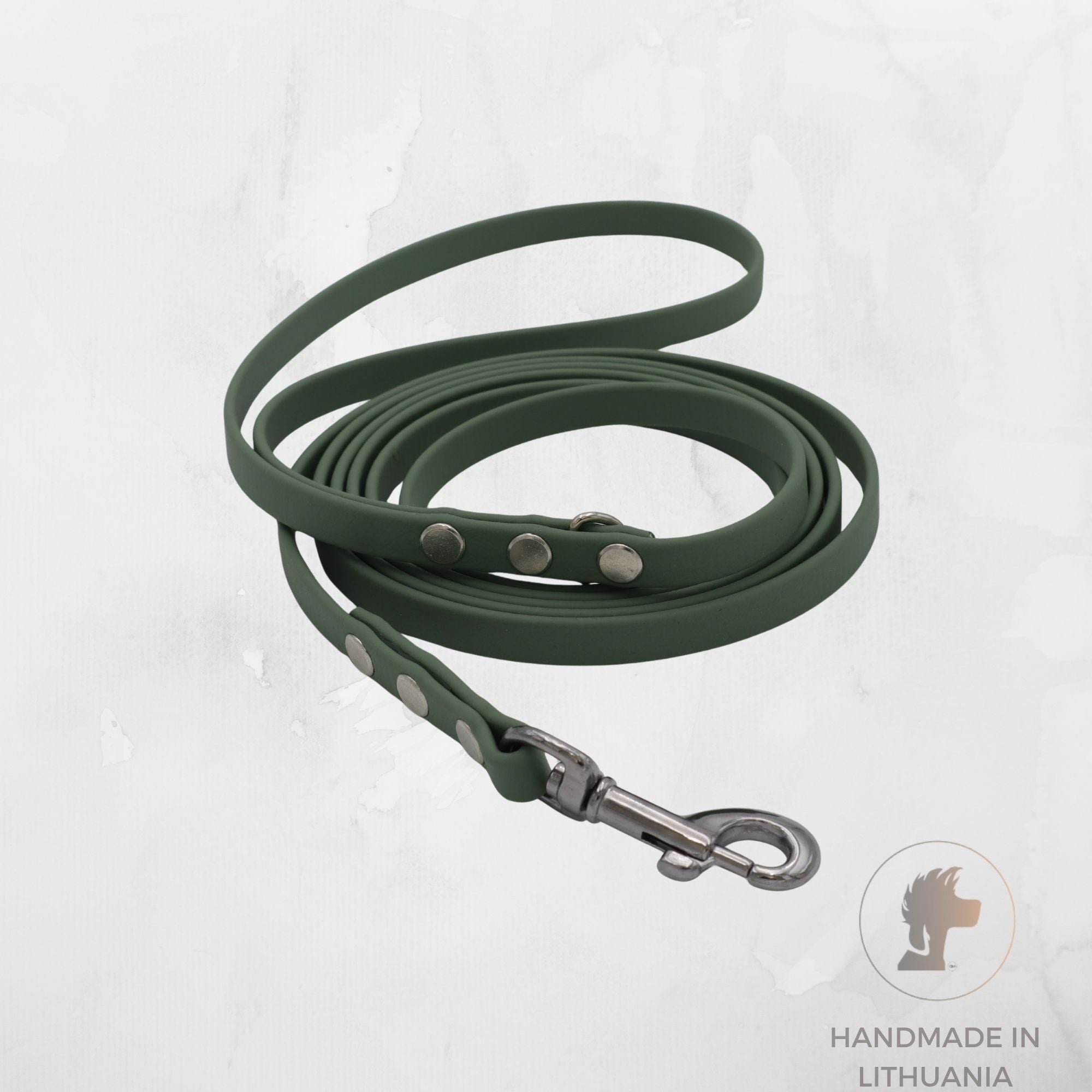 BioThane Dog Leash | Foggy Green | Width: 10 mm