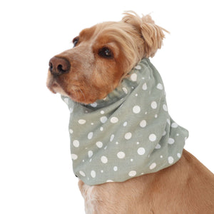 Sage green linen dog snood