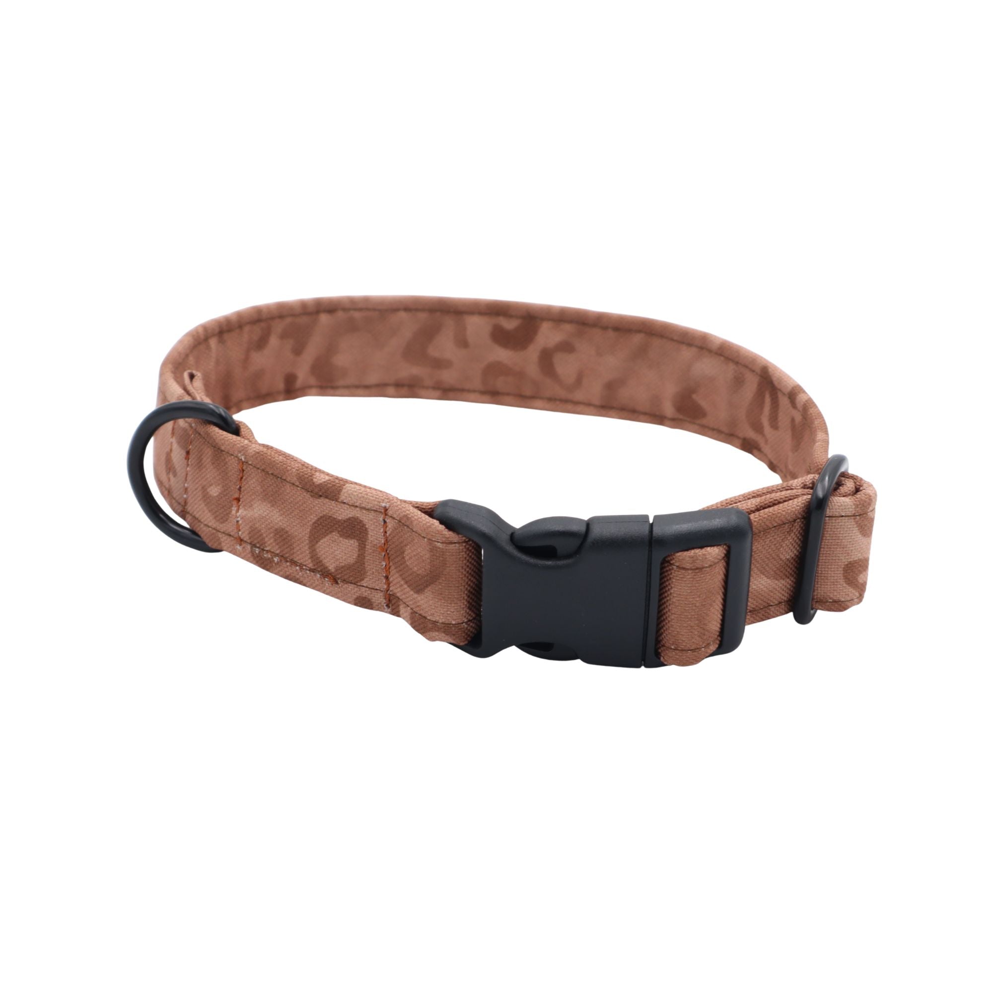 Sand Leopard patterned dog collar for stylish everyday walks and comfortable wear