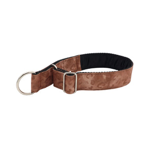Handmade Sand Leopard Limited Slip collar for dogs with gentle control and comfortable fit
