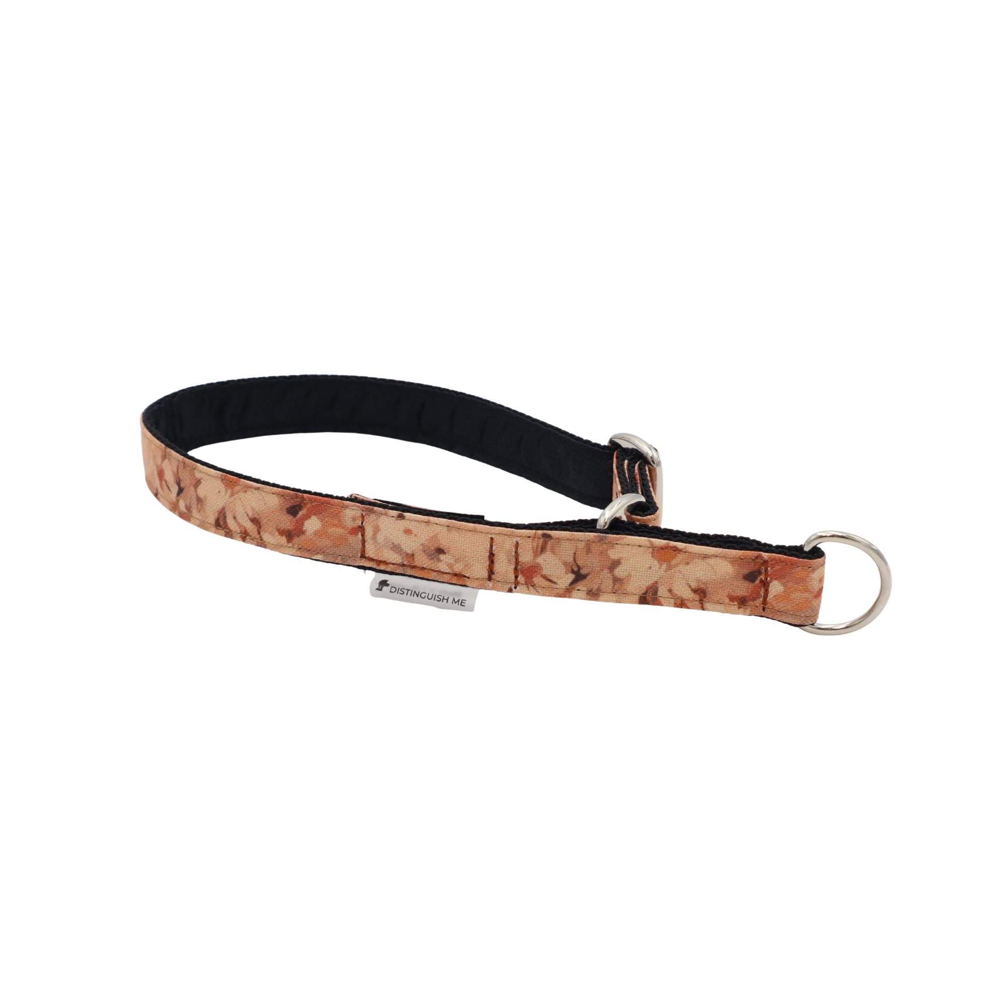 Handmade Blush Meadow Limited Slip collar for dogs with gentle control and comfortable fit