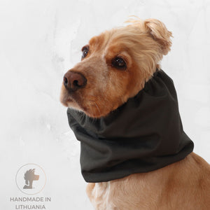 Dark olive green dog snood