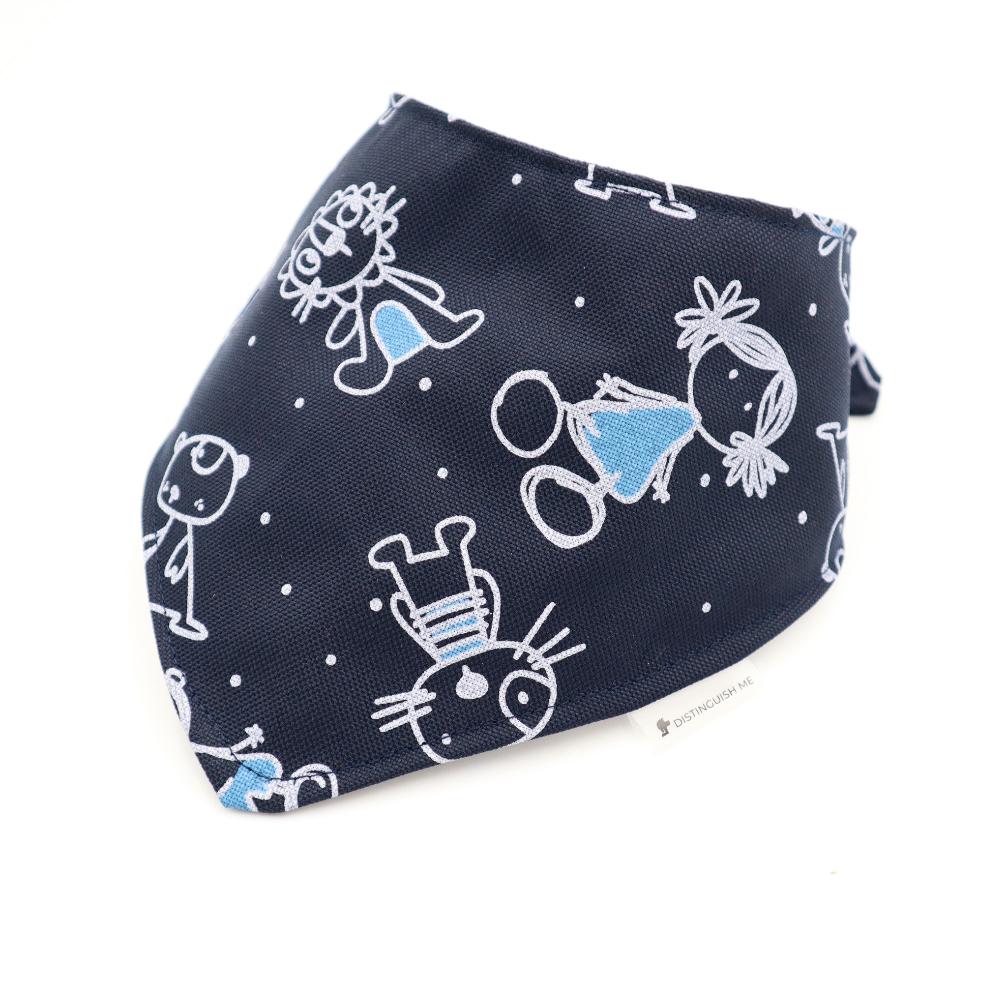 premium quality handmade dog bandana with cute print distinguish me