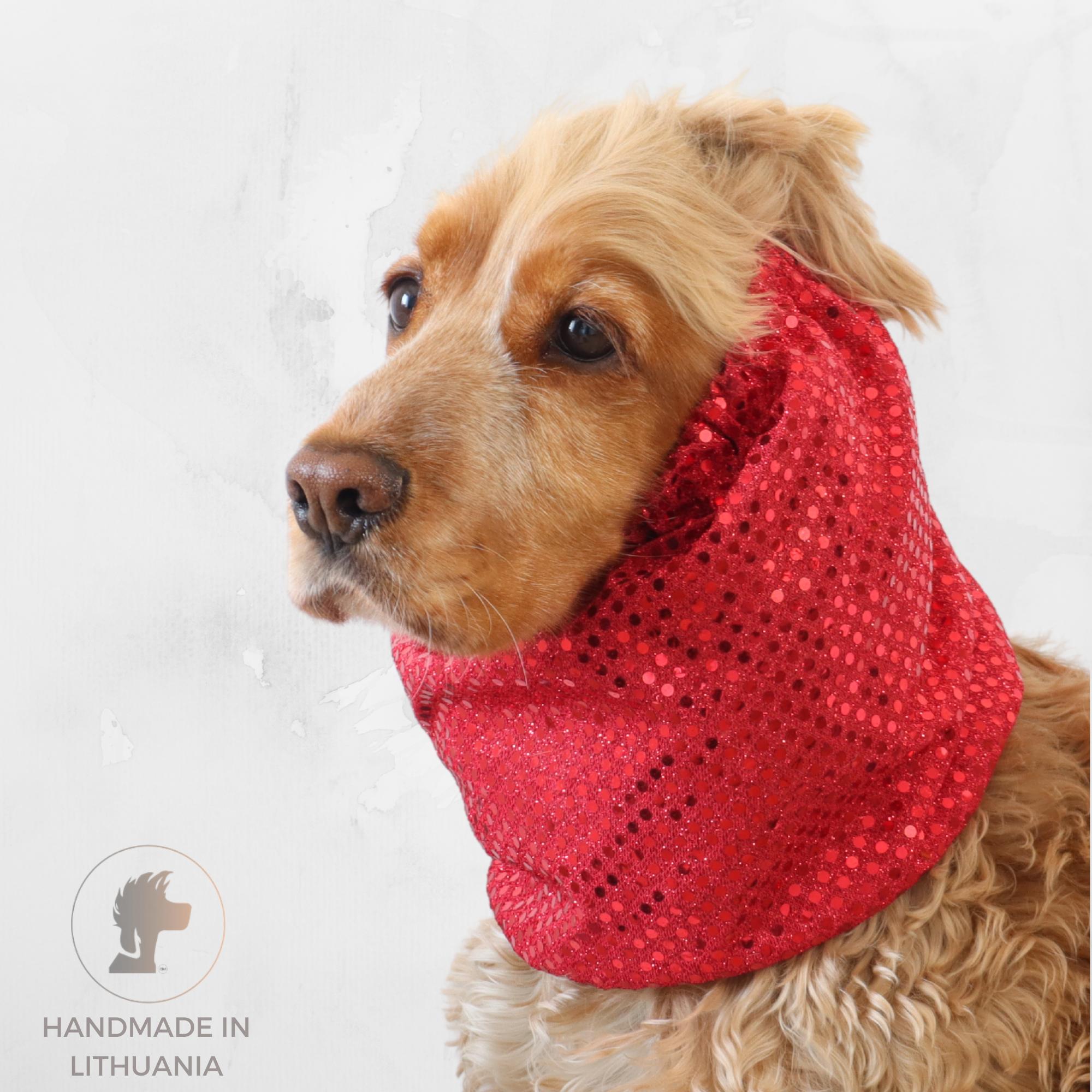 Sparkle red dog snood